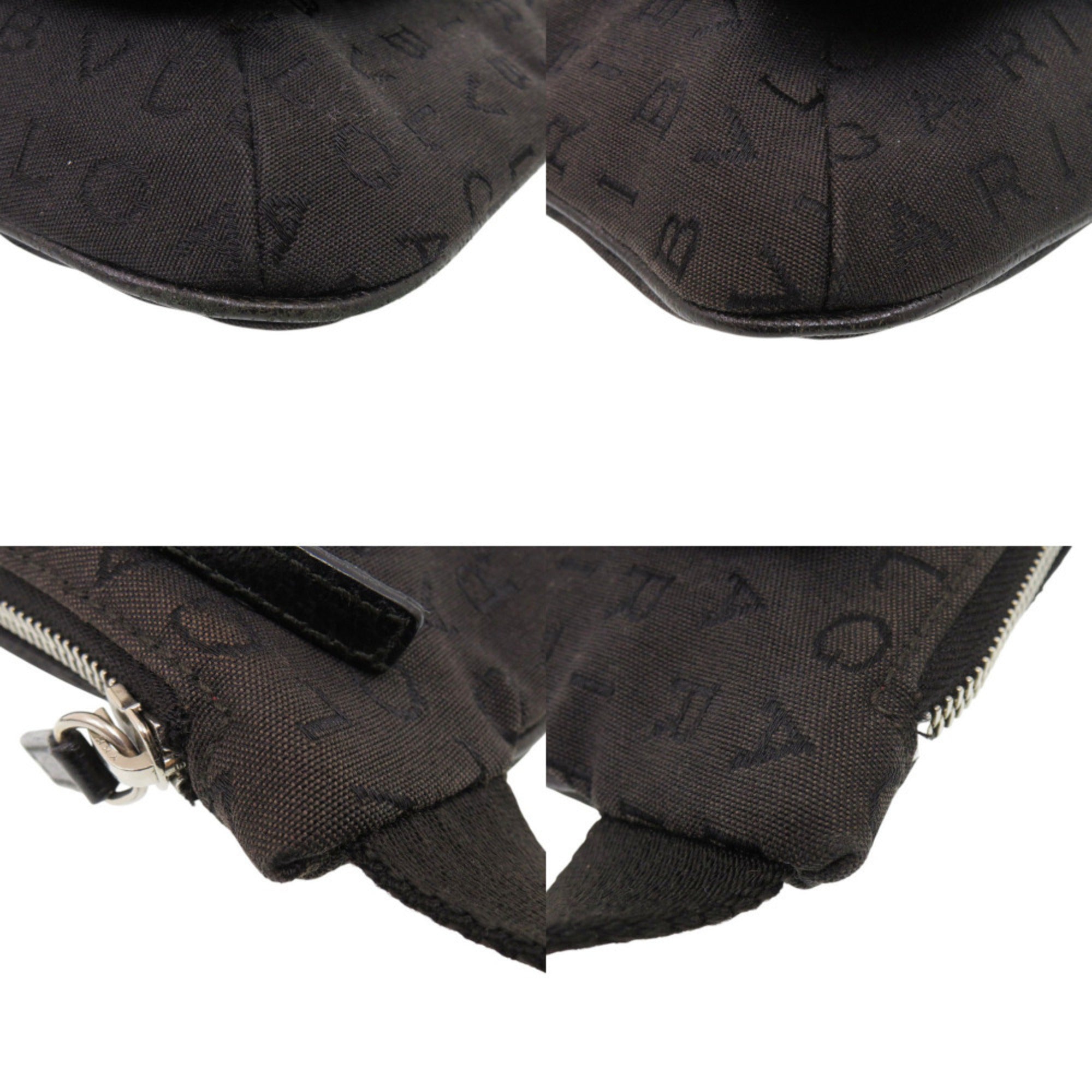 Bvlgari Black Canvas Sling Bag (Pre-Owned)
