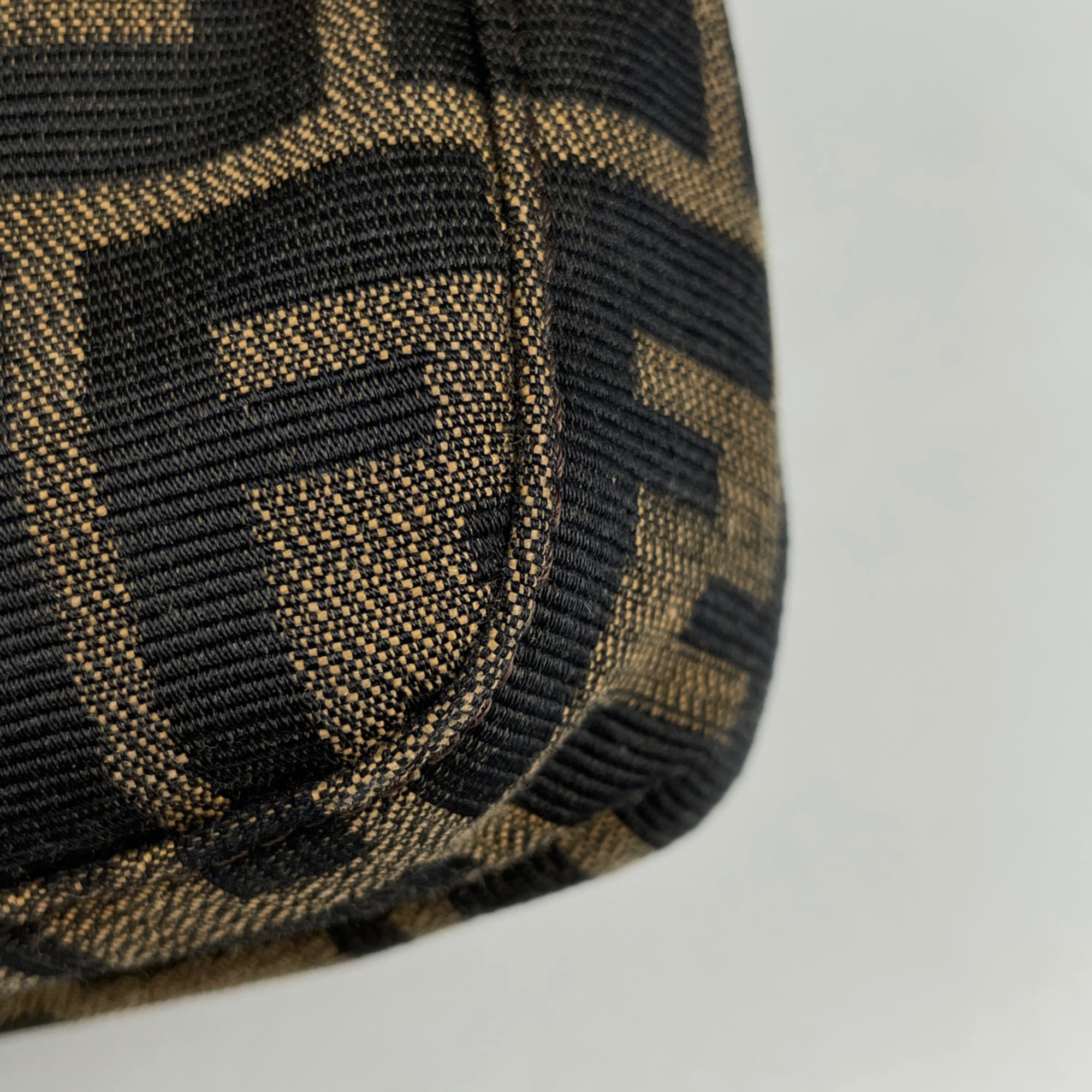 Fendi Brown Zucca Shoulder Bag (Pre-Owned)