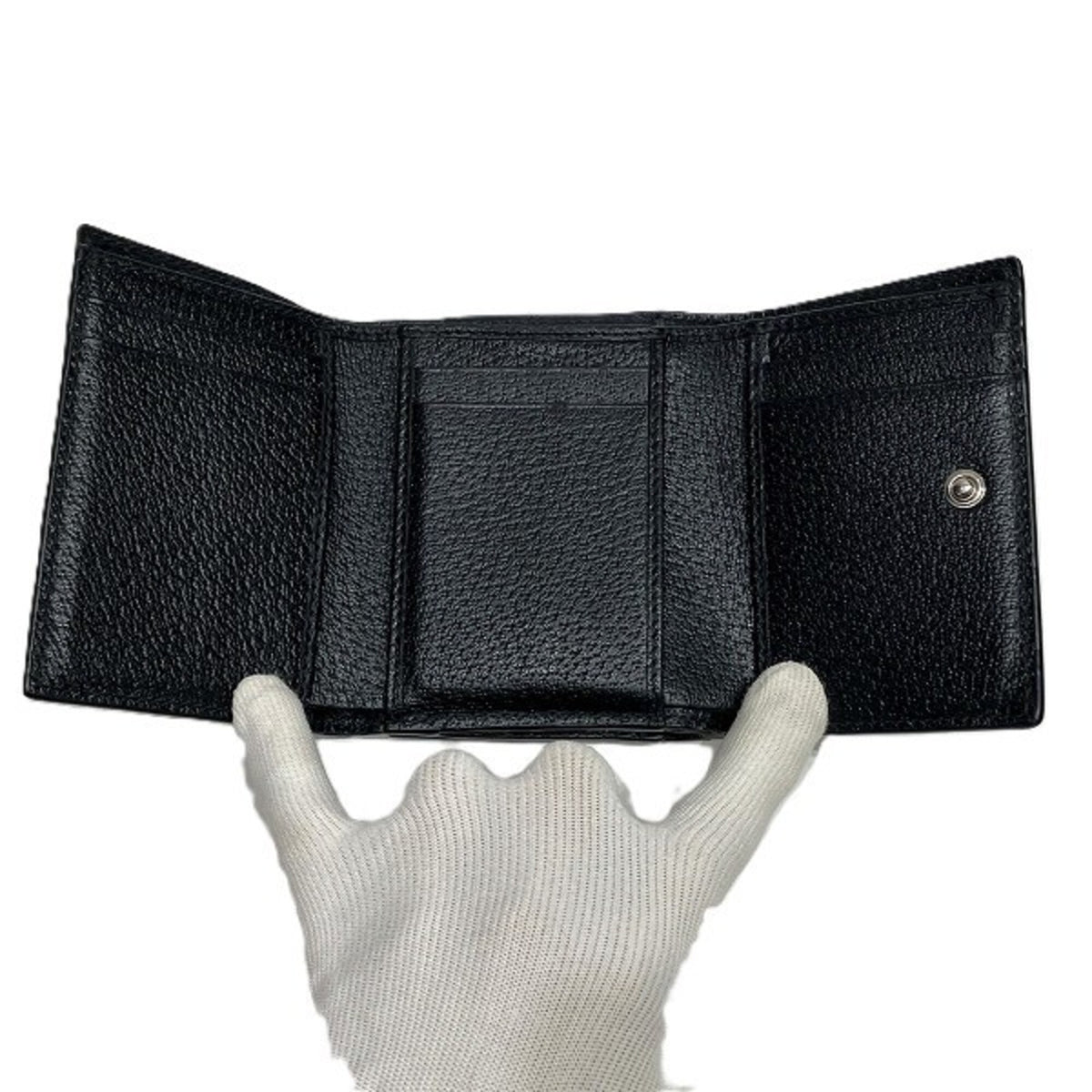 Gucci Black Leather Wallet (Tri-Fold) (Pre-Owned)