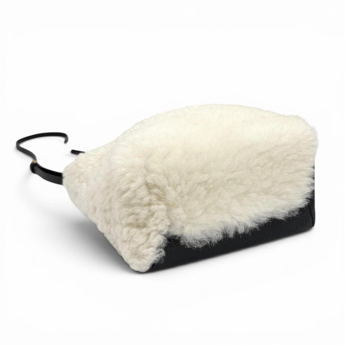 Marni Black Off-White Fur Leather Shoulder Bag (Pre-Owned)