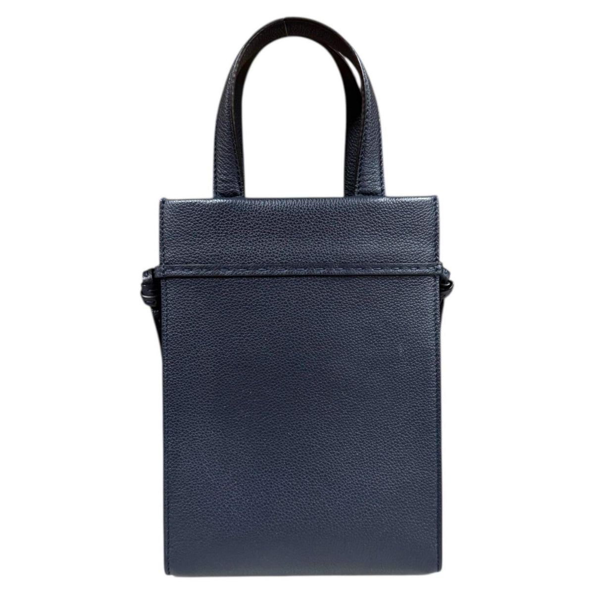 Fendi Navy Leather Shoulder Bag (Pre-Owned)