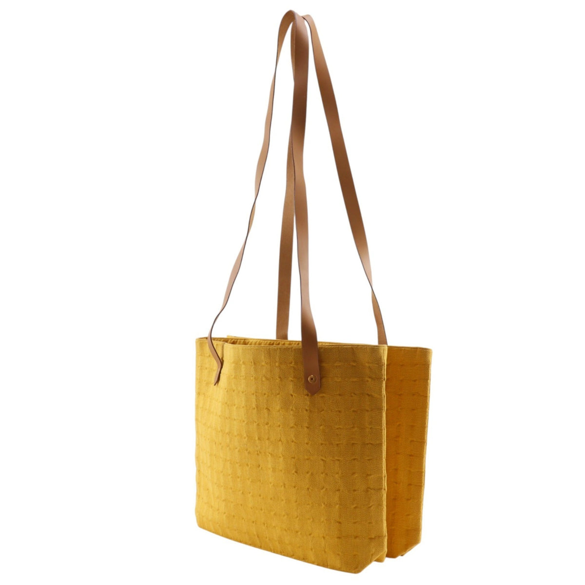 Hermes Yellow Canvas Tote Bag (Pre-Owned)