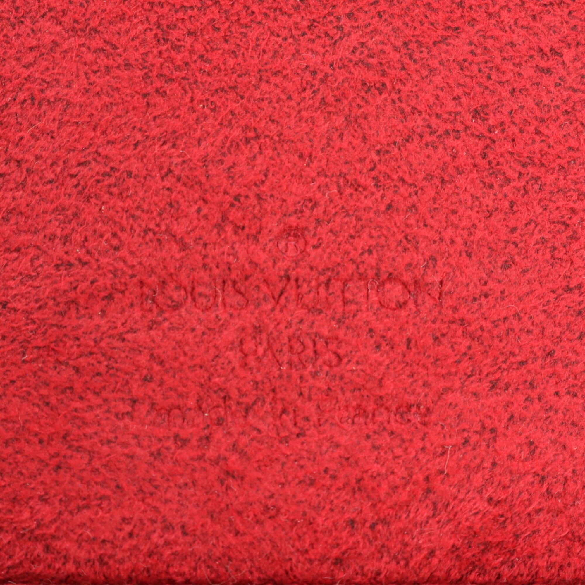 Louis Vuitton Castilian Red Leather Handbag (Pre-Owned)