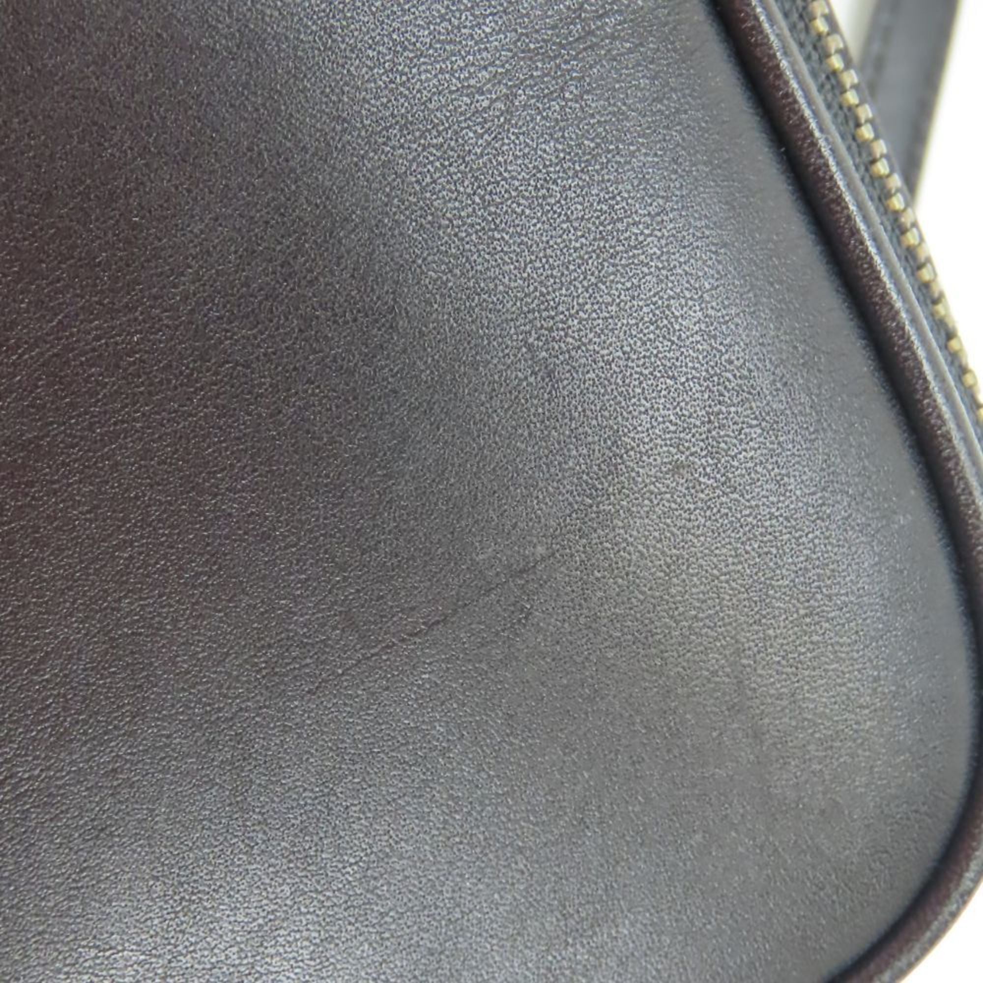 Coach Black Blue Silver Leather Pochette Shoulder Bag (Pre-Owned)