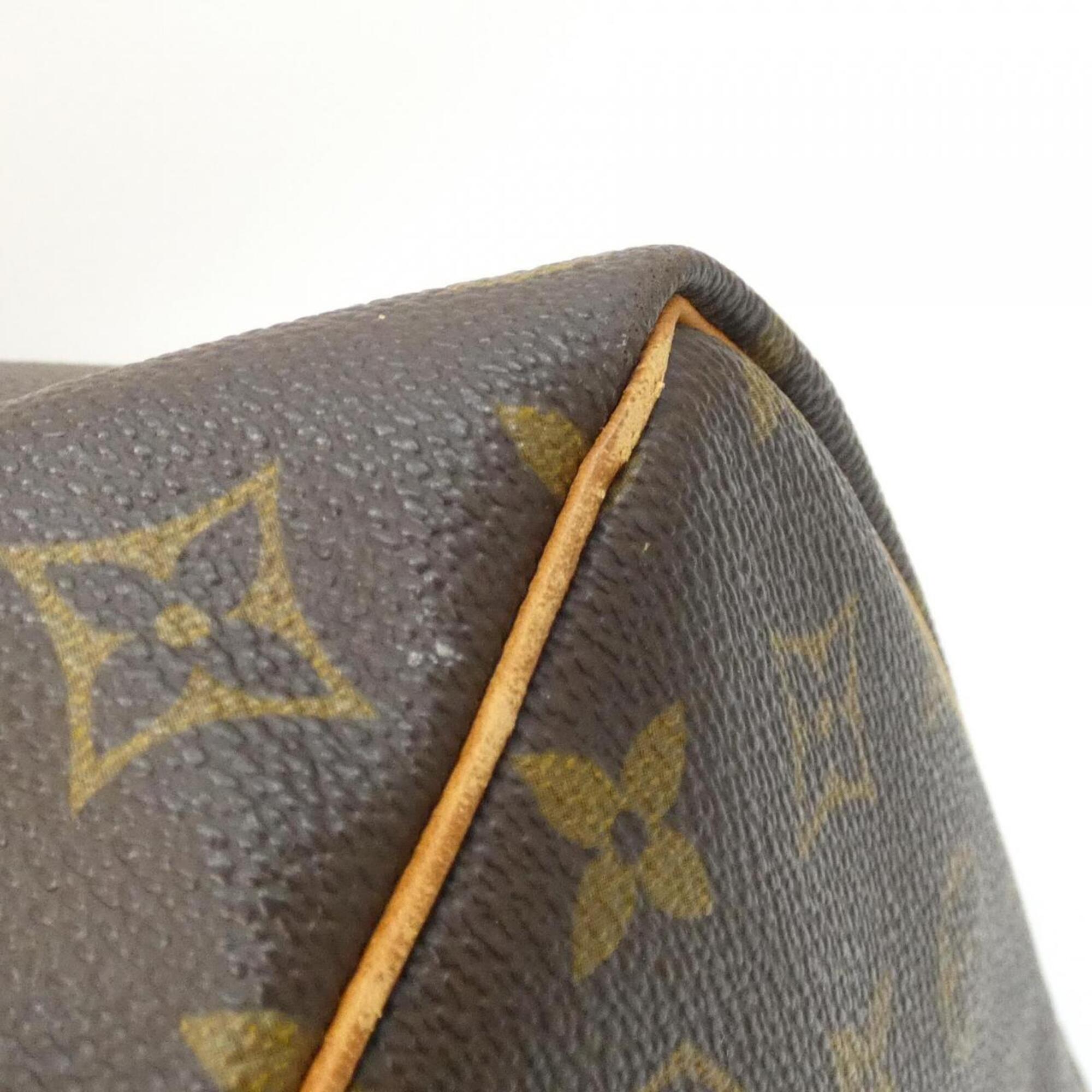 Louis Vuitton Monogram Marron Coated Canvas Boston Bag (Pre-Owned)