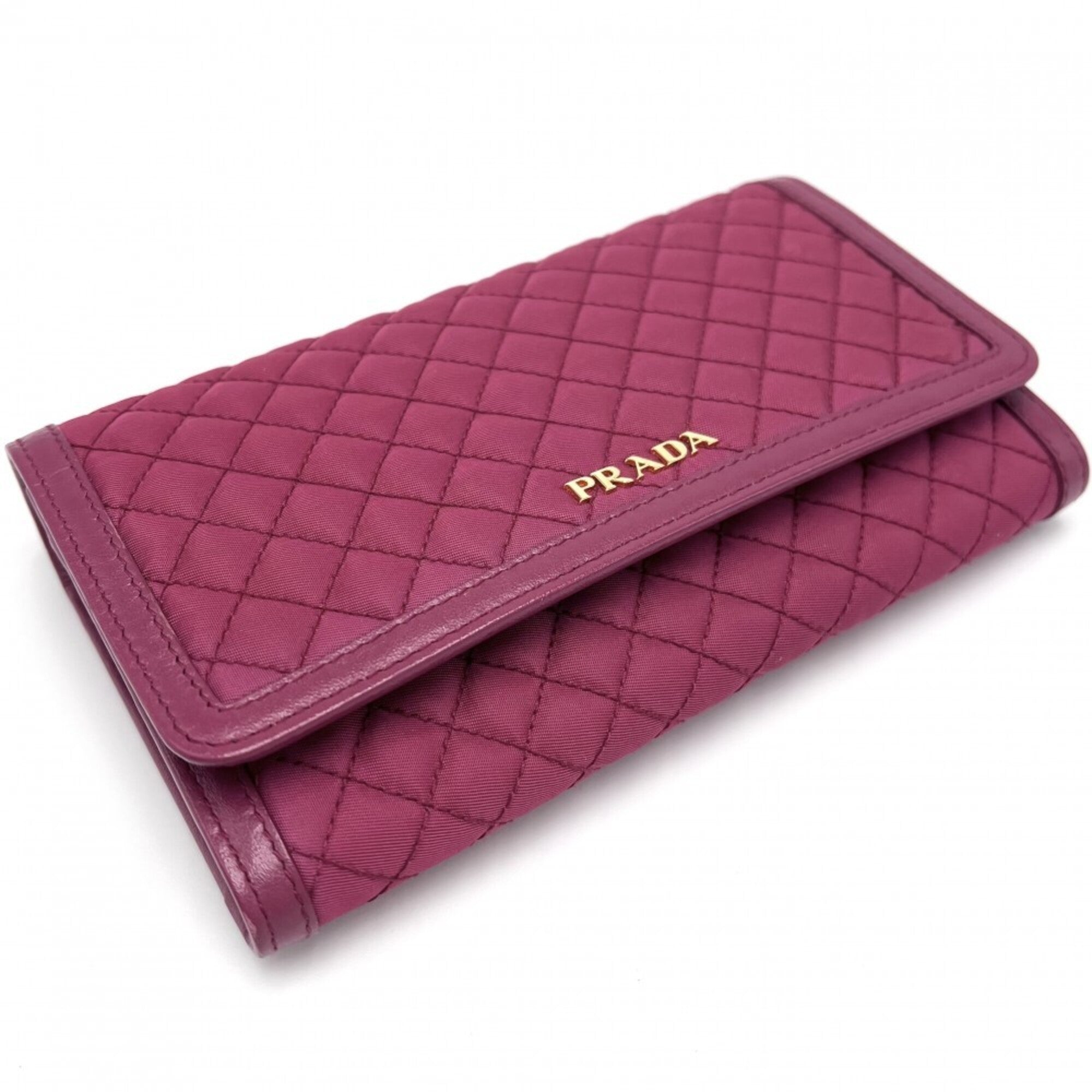 Prada Pink Nylon Leather Shoulder Bag (Pre-Owned)