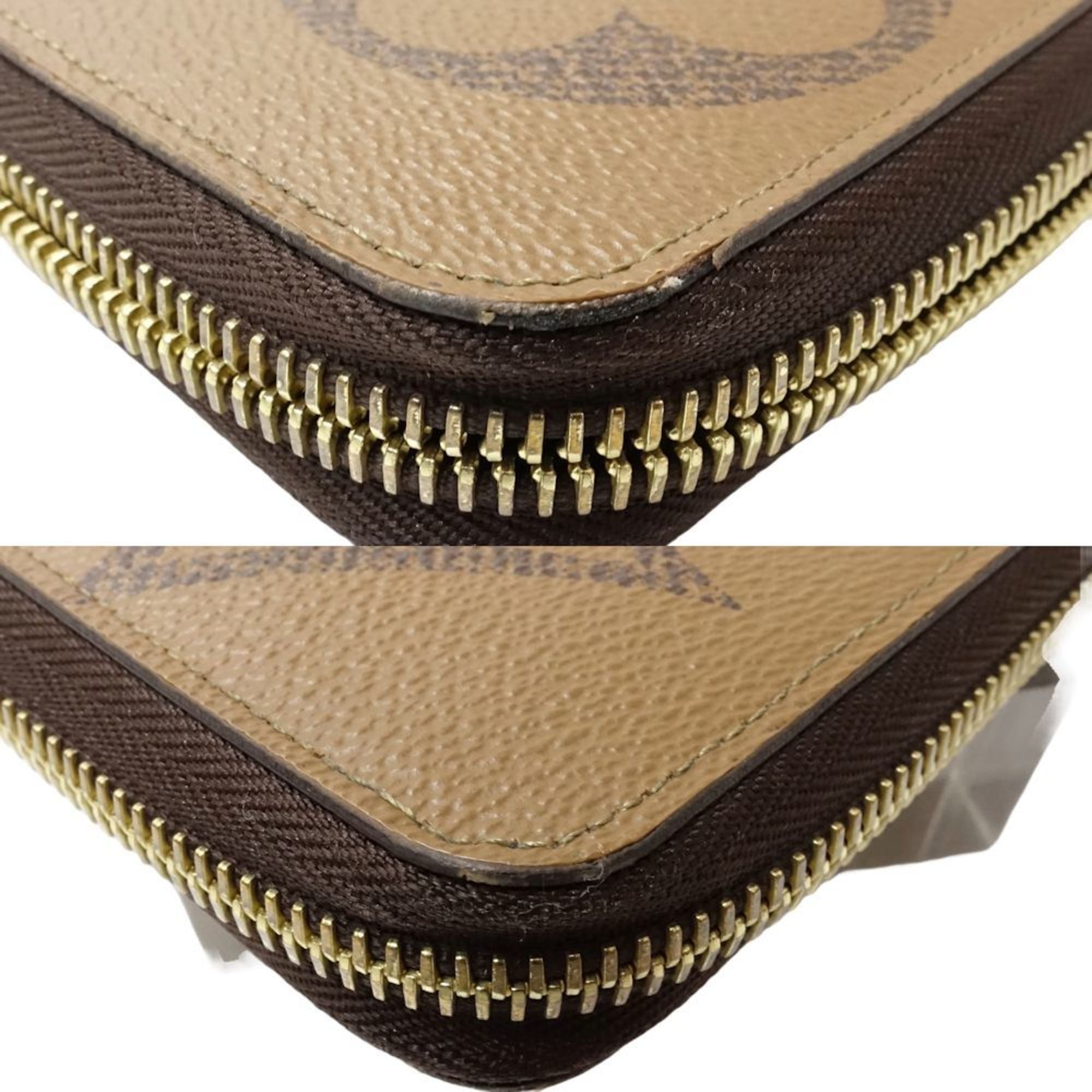 Louis Vuitton Brown Canvas Long Wallet (Bi-Fold) (Pre-Owned)