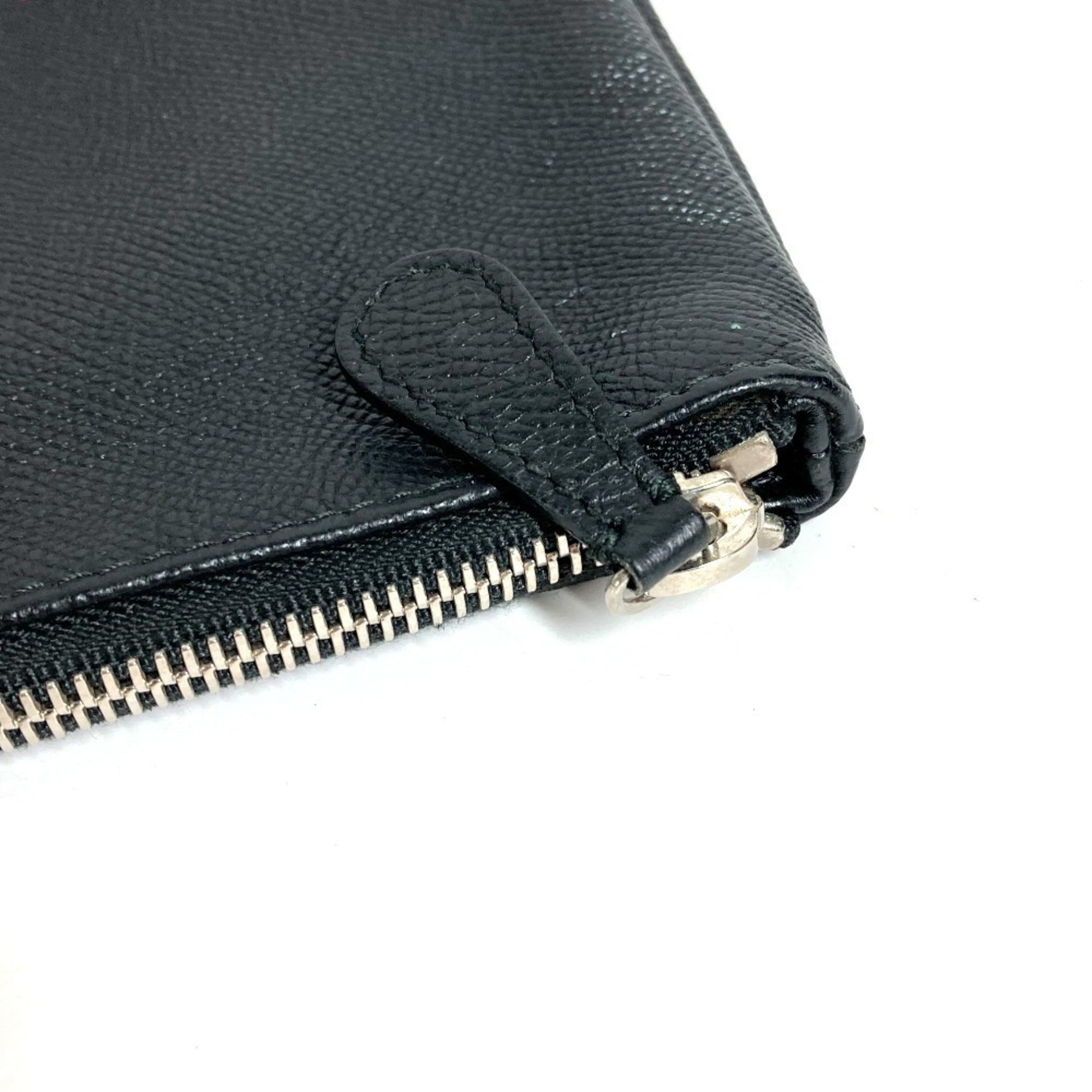 Balenciaga Black Pink Leather Clutch Bag Handbag (Pre-Owned)