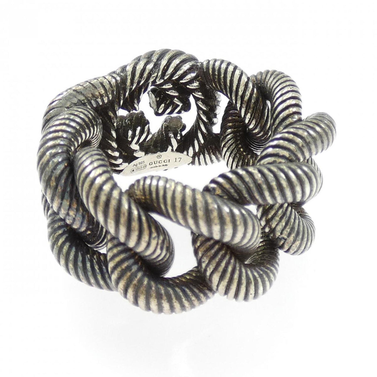 Gucci Silver 925 Band Ring (Pre-Owned)