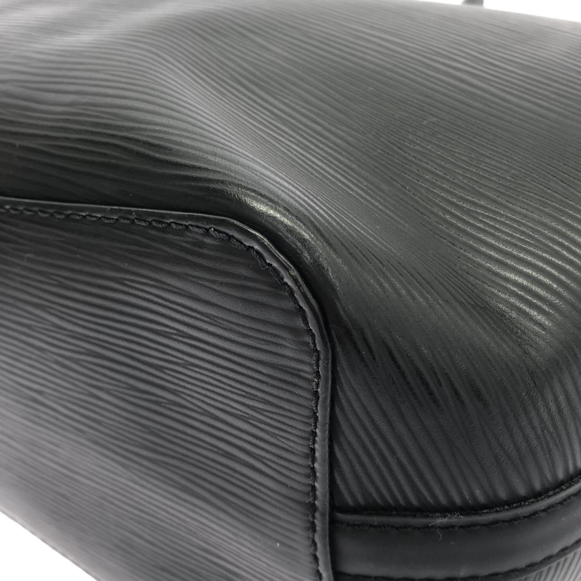 Louis Vuitton Black Leather Shoulder Bag (Pre-Owned)