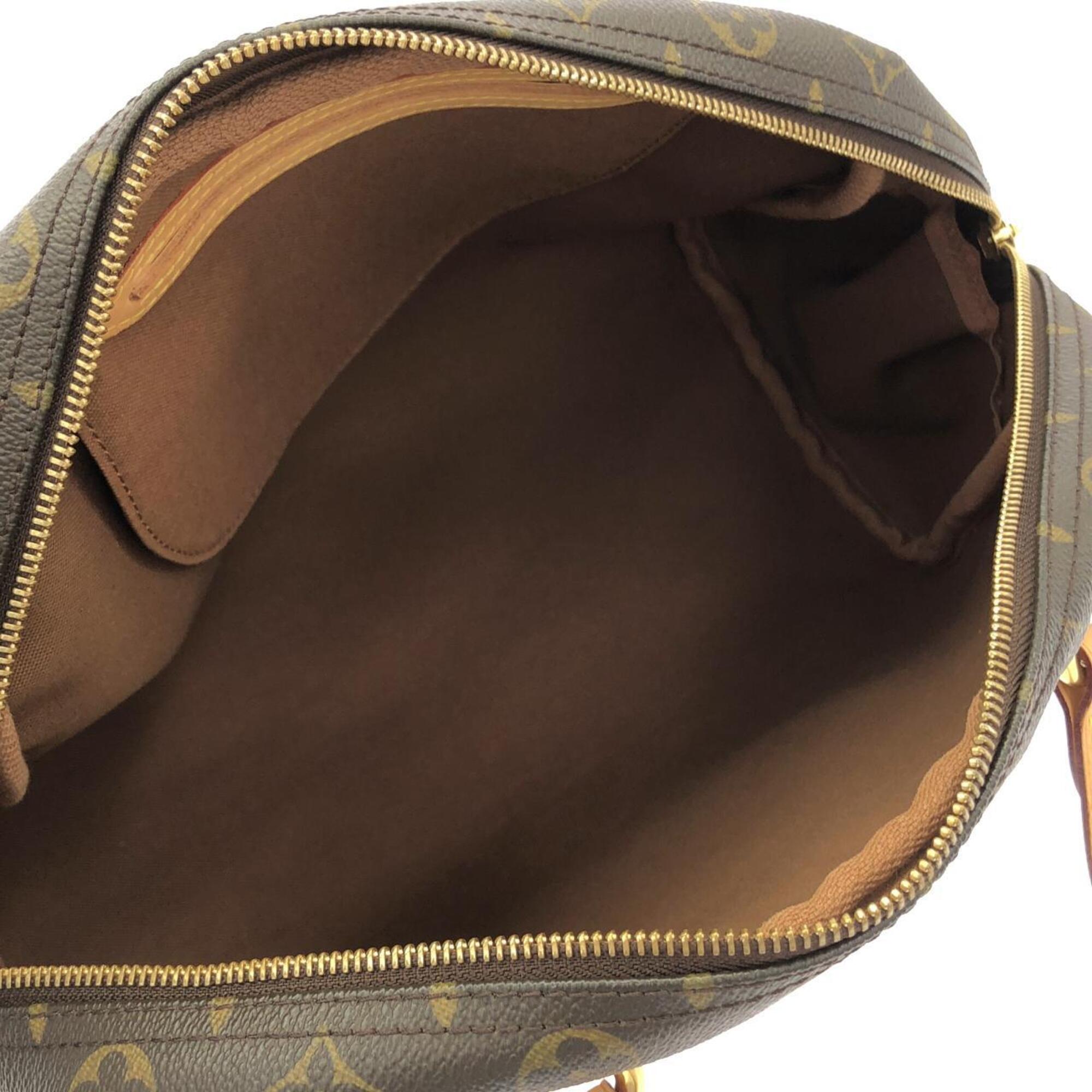 Louis Vuitton Marron Coated Canvas Shoulder Bag (Pre-Owned)
