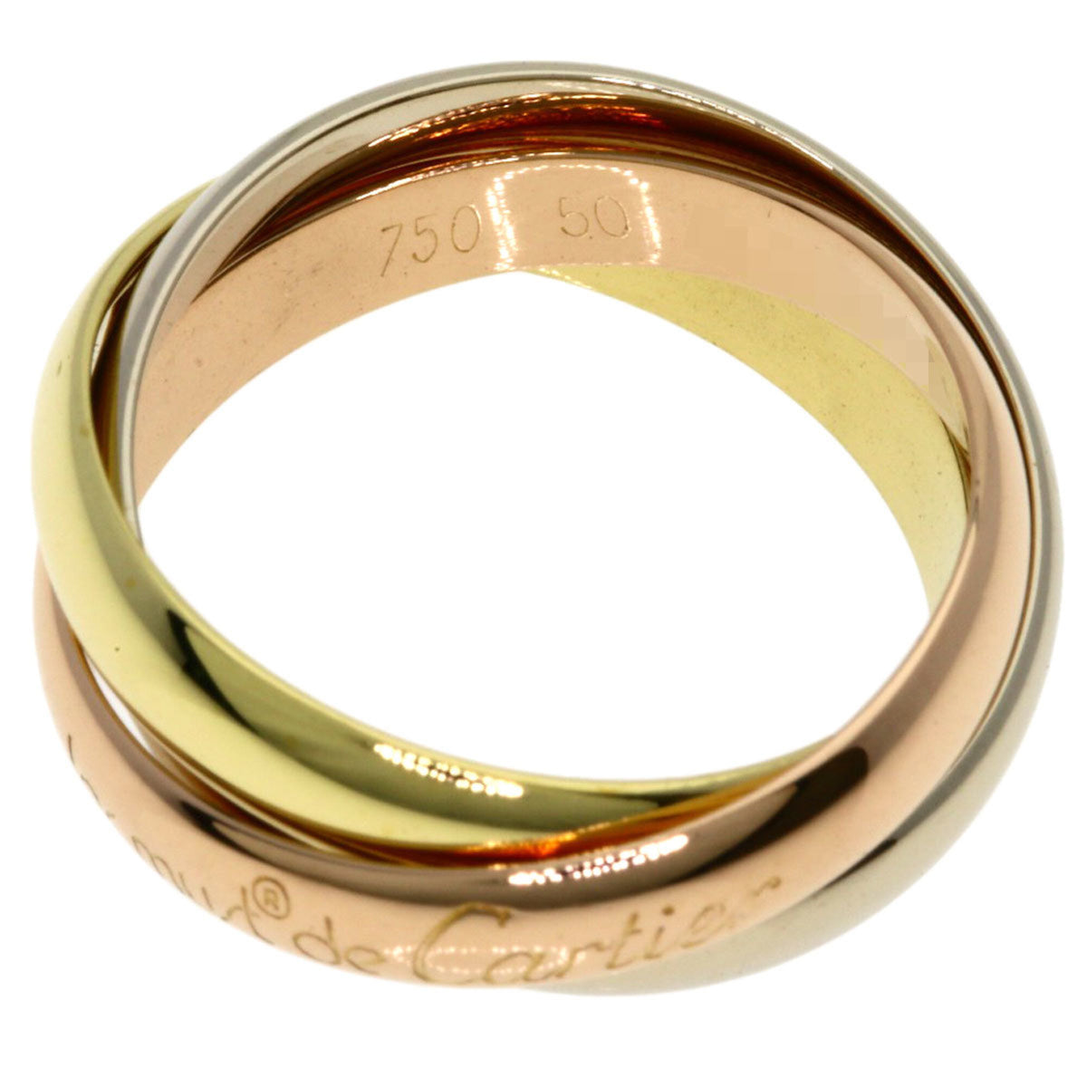 Cartier Trinity Yellow Gold (18K) Pink Gold (18K) White Gold (18K) Band Ring (Pre-Owned)