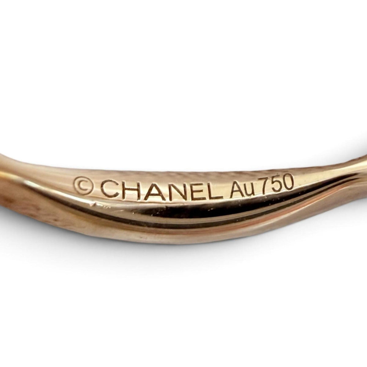 Chanel Pink Gold Pink Gold (18K) Band Ring (Pre-Owned)