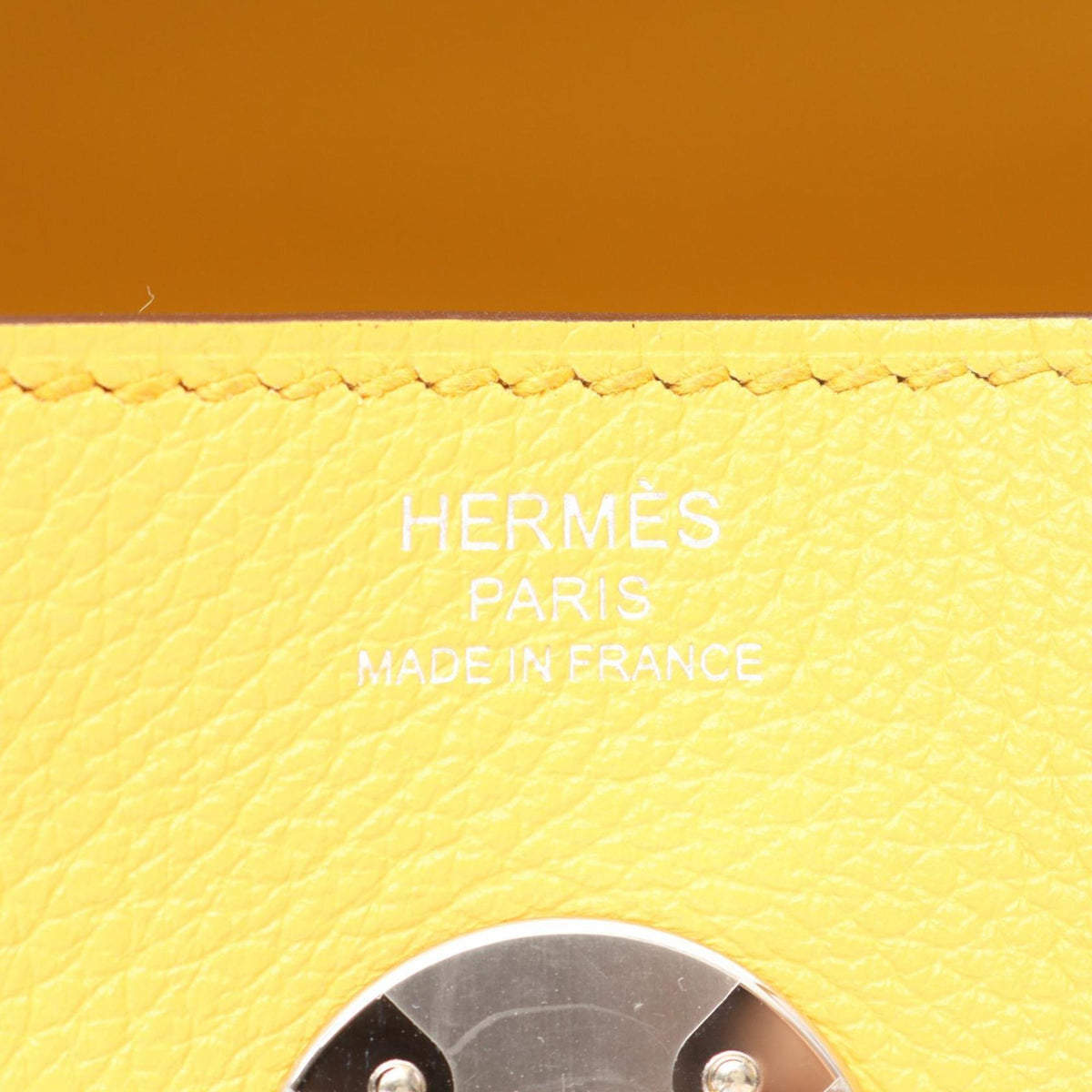 Hermes Yellow Leather Shoulder Bag (Pre-Owned)