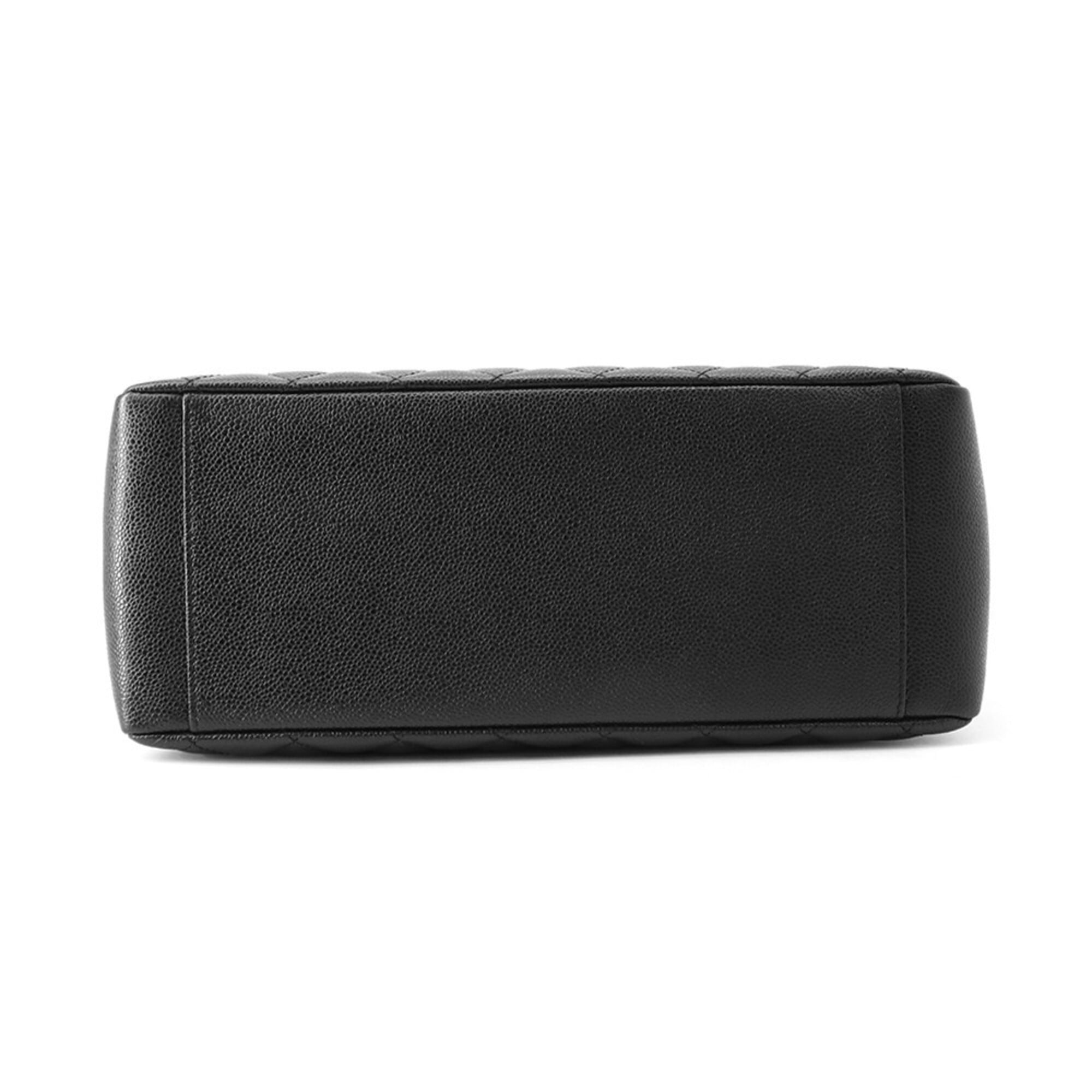 Chanel Matelasse Black Grained Calfskin Handbag Shoulder Bag (Pre-Owned)