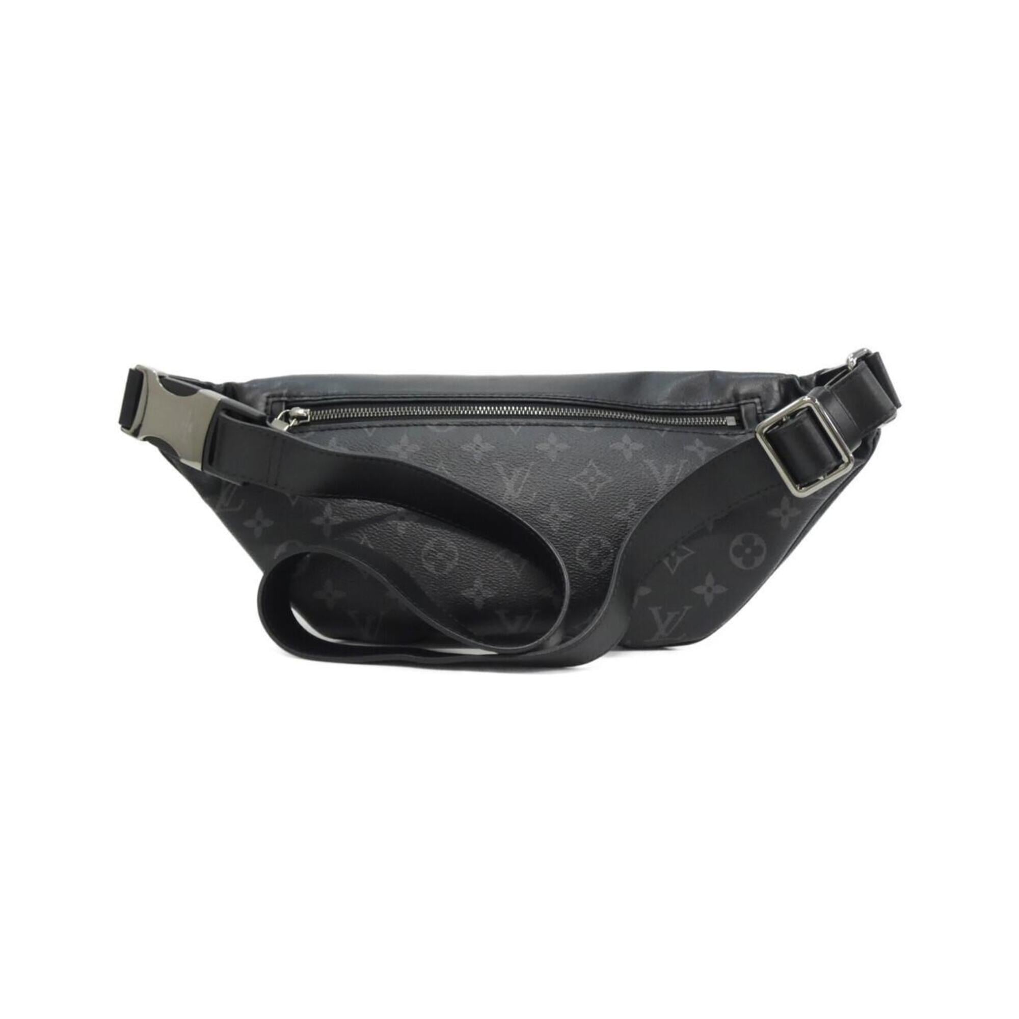 Louis Vuitton Black Coated Canvas Shoulder Bag Sling Bag (Pre-Owned)