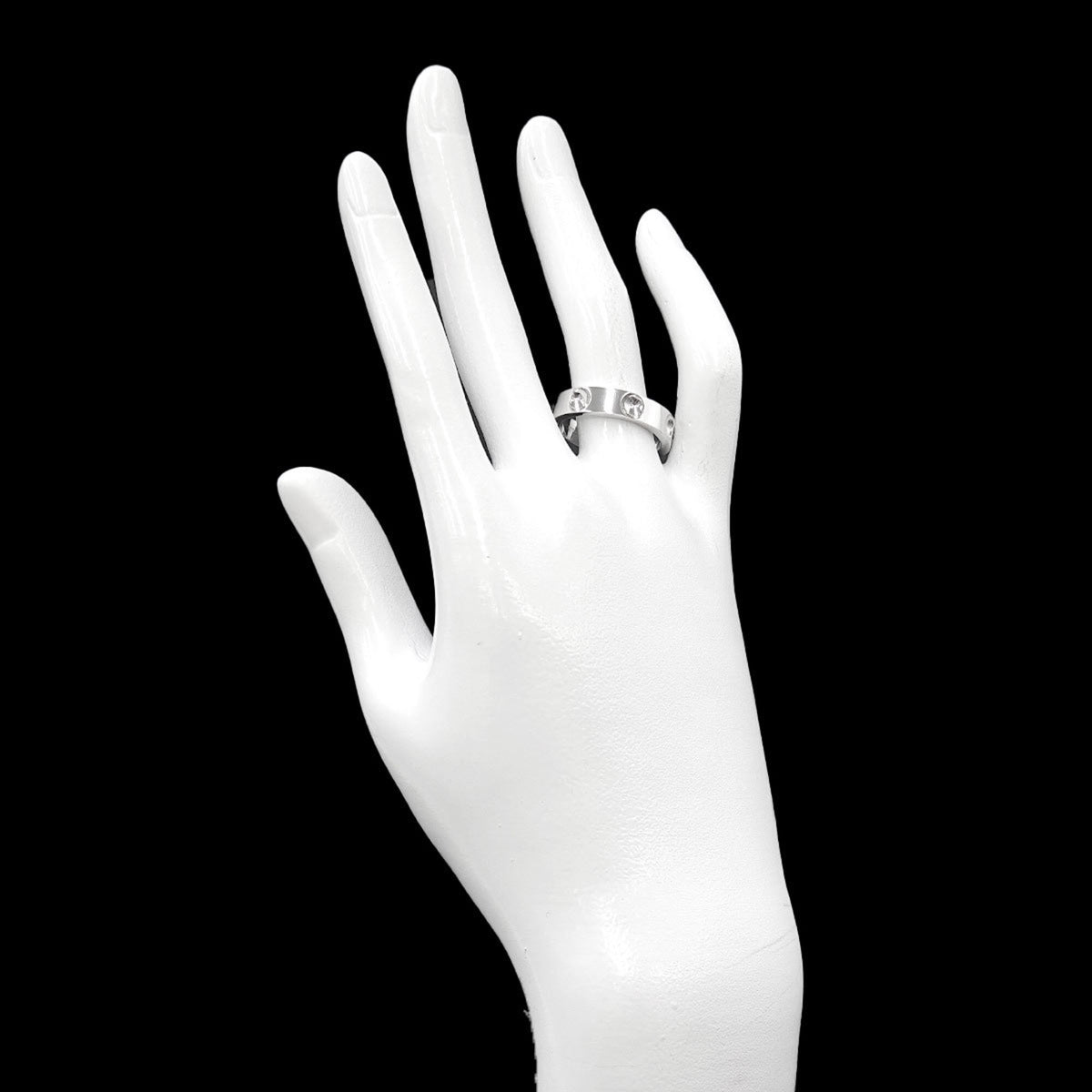 Louis Vuitton White Gold (18K) Band Ring (Pre-Owned)