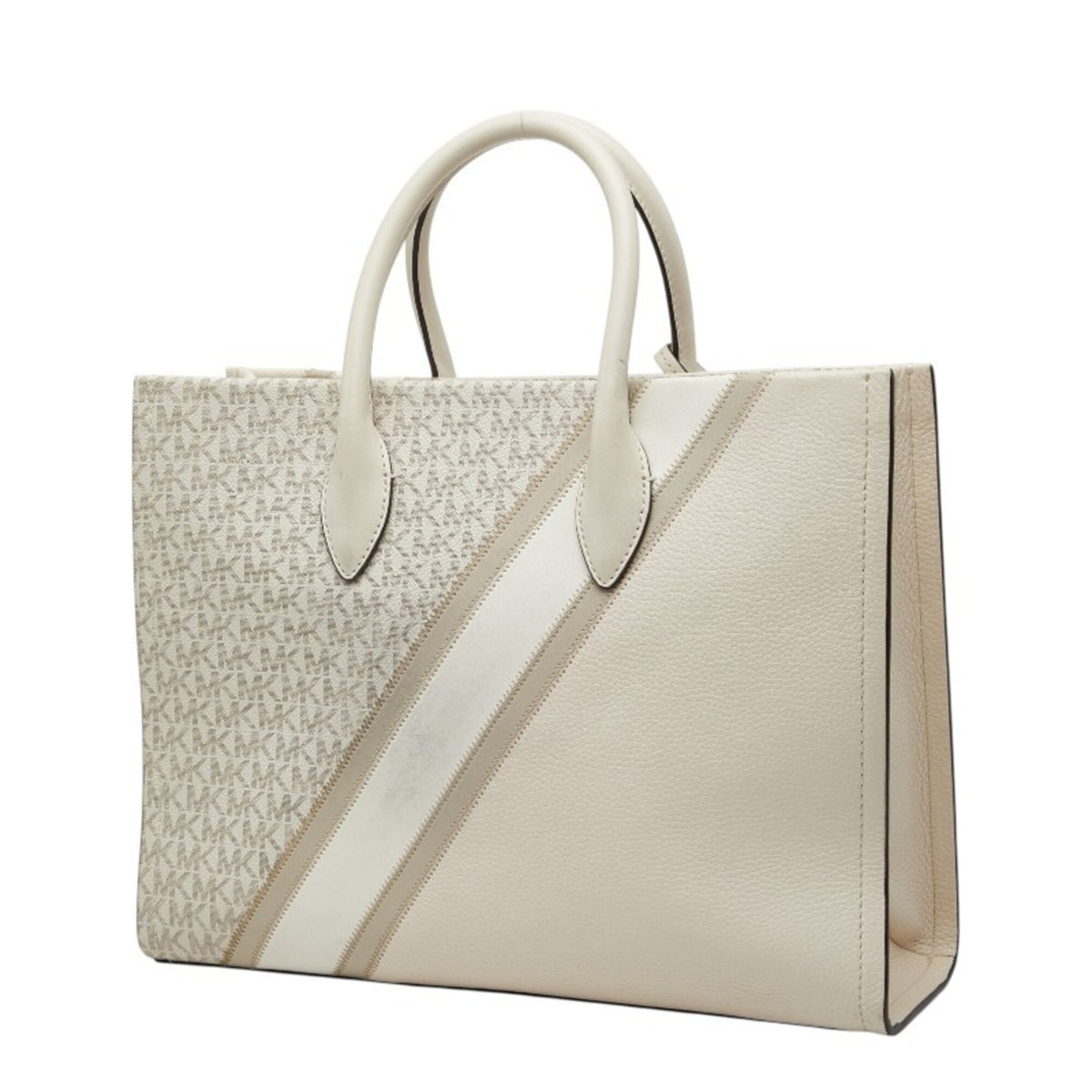 Michael Kors Beige Ivory Leather Handbag (Pre-Owned)