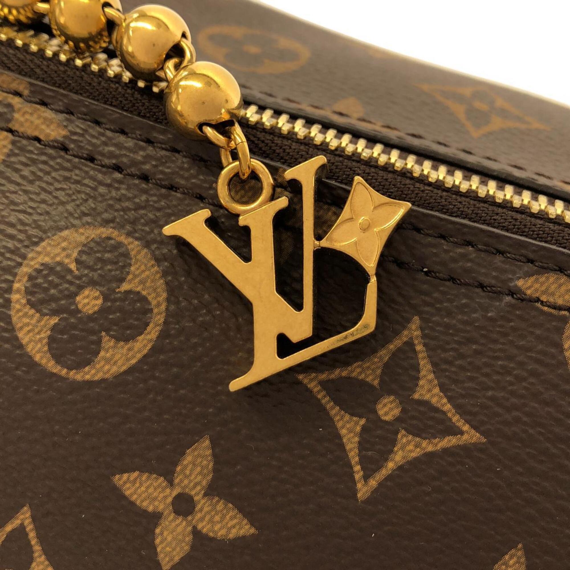 Louis Vuitton Marron Coated Canvas Shoulder Bag (Pre-Owned)