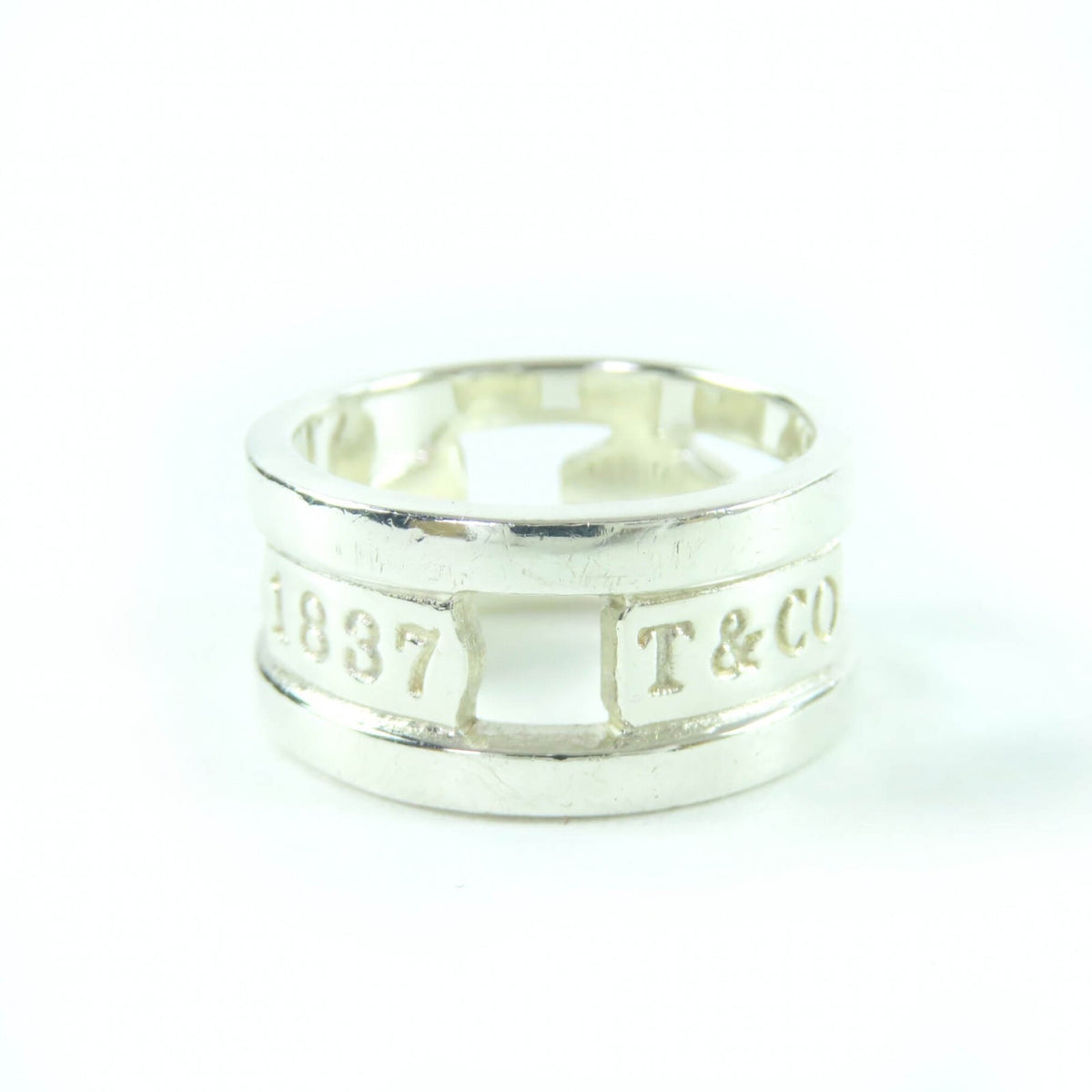 Tiffany Silver Silver 925 Band Ring (Pre-Owned)