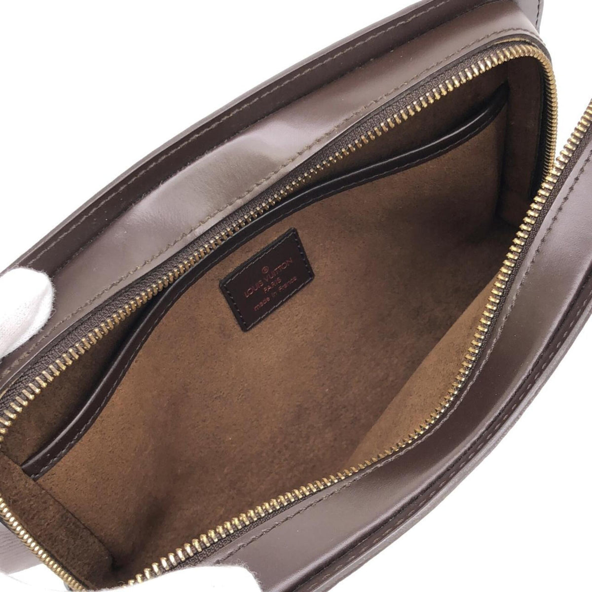 Louis Vuitton Ebene Coated Canvas Clutch Bag (Pre-Owned)