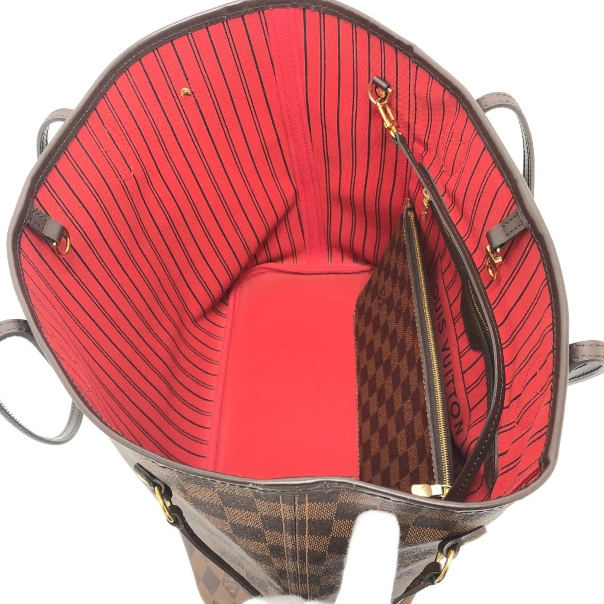 Louis Vuitton Brown Ebene Damier Canvas Shoulder Bag Tote Bag (Pre-Owned)