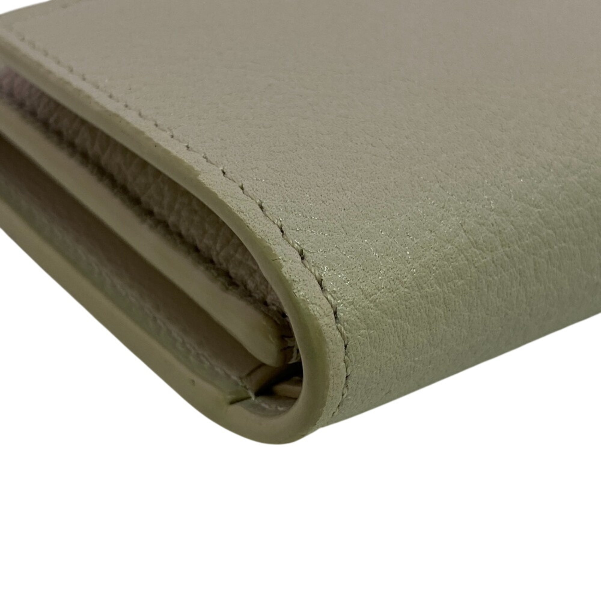 Loewe Beige Leather Wallet (Tri-Fold) (Pre-Owned)