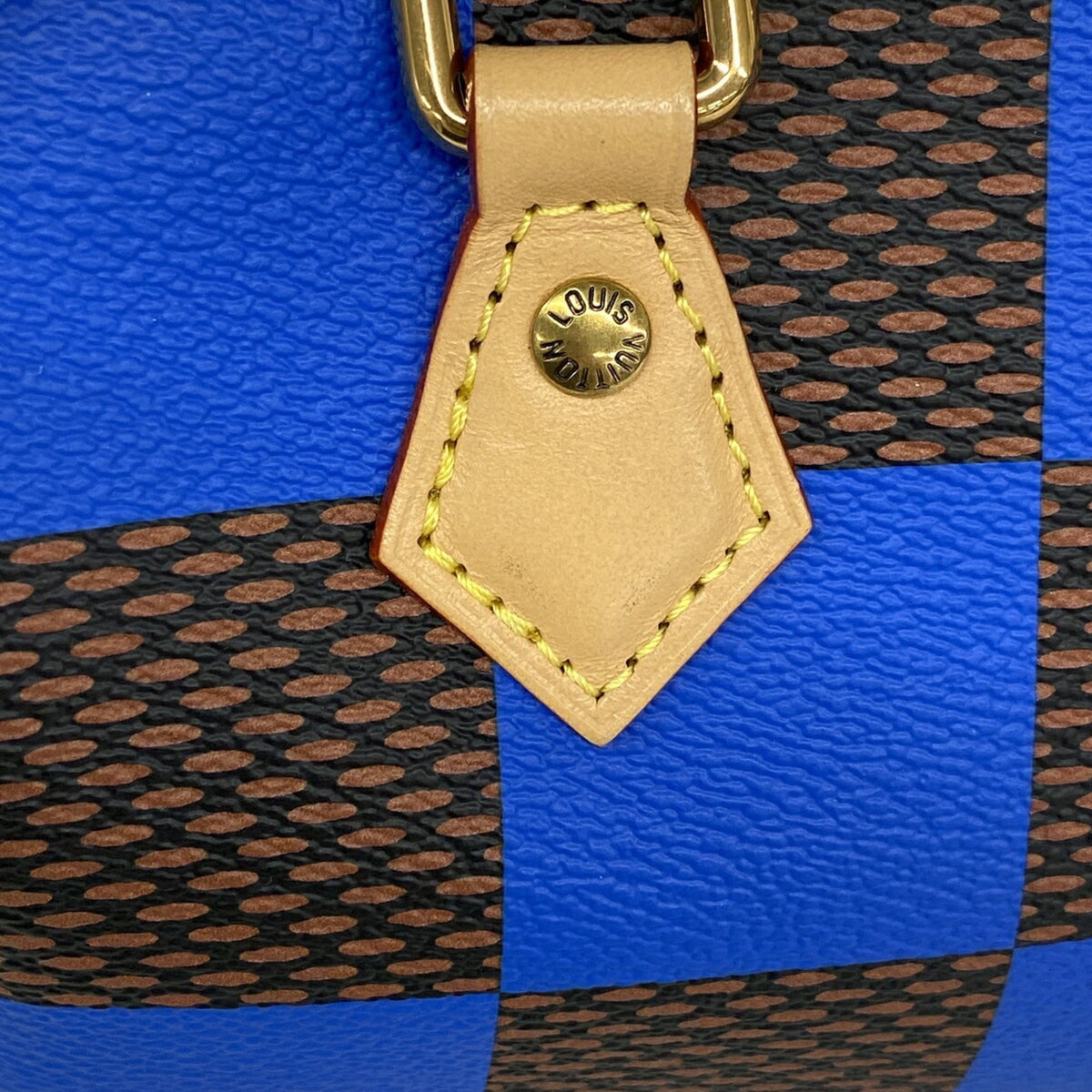 Louis Vuitton Blue Brown Handbag (Pre-Owned)