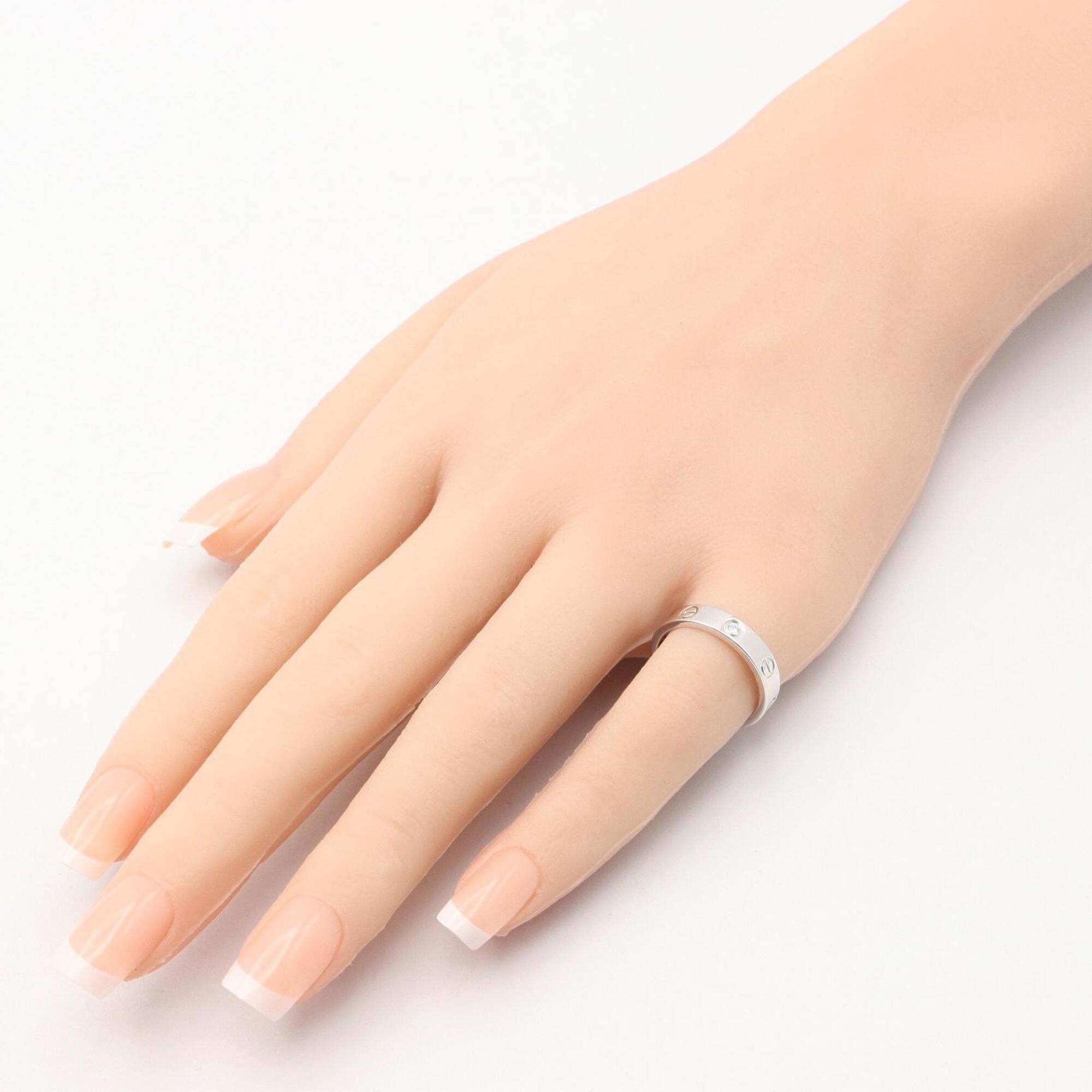 Cartier Silver Clear Band Ring (Pre-Owned)