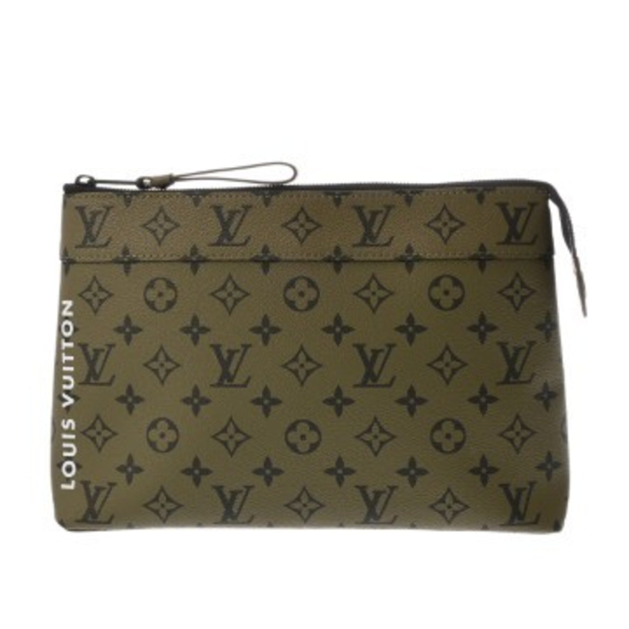 Louis Vuitton Khaki Monogram Handbag (Pre-Owned)