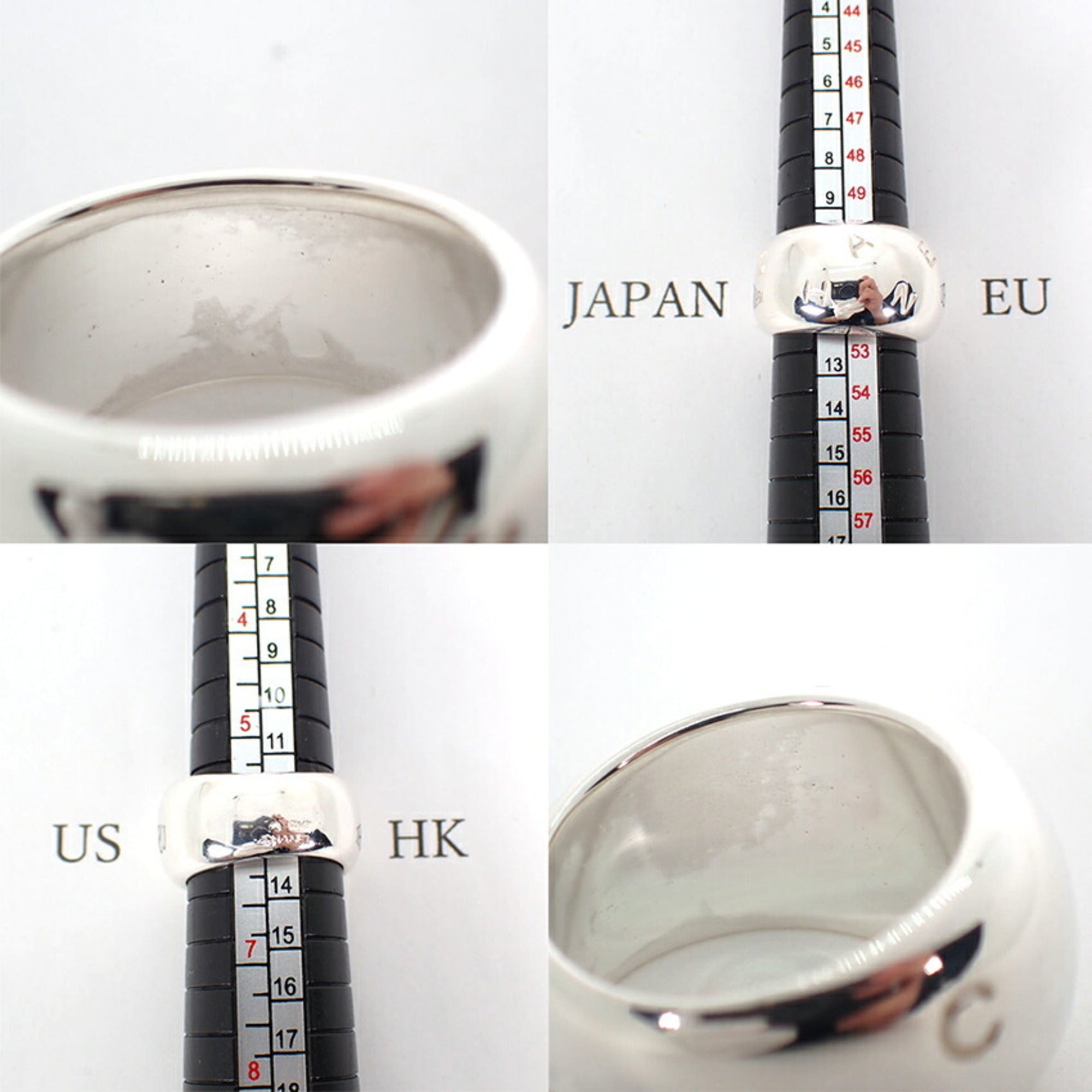 Chanel Sterling Silver 925 Band Ring (Pre-Owned)