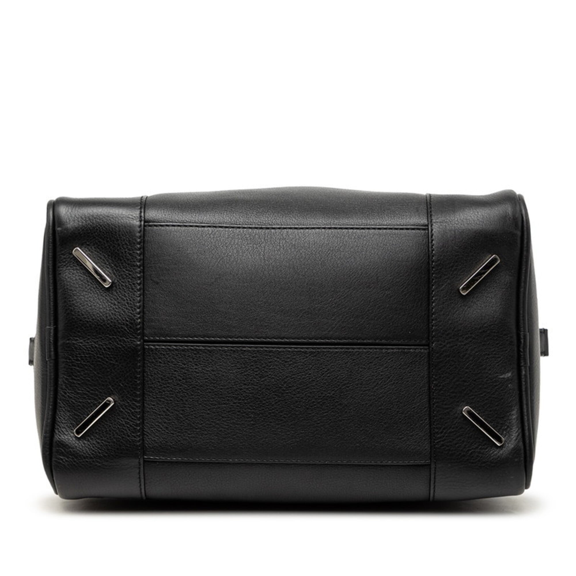 Loewe Black Leather Handbag Shoulder Bag (Pre-Owned)