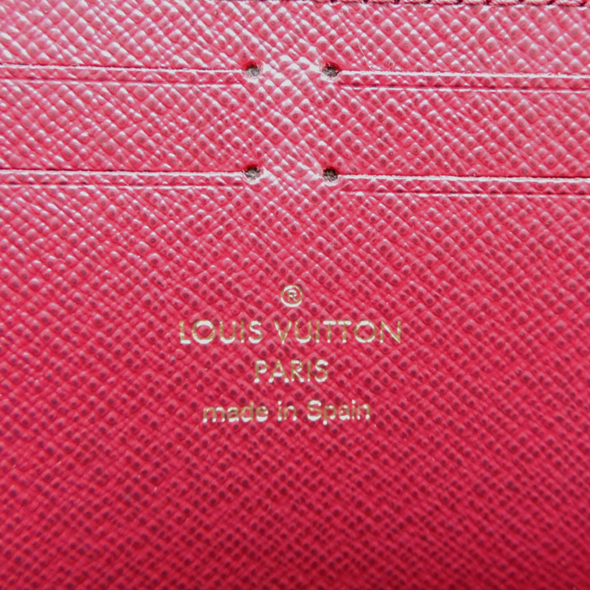 Louis Vuitton Brown Fuchsia Monogram Pink Monogram Long Wallet (Bi-Fold) (Pre-Owned)
