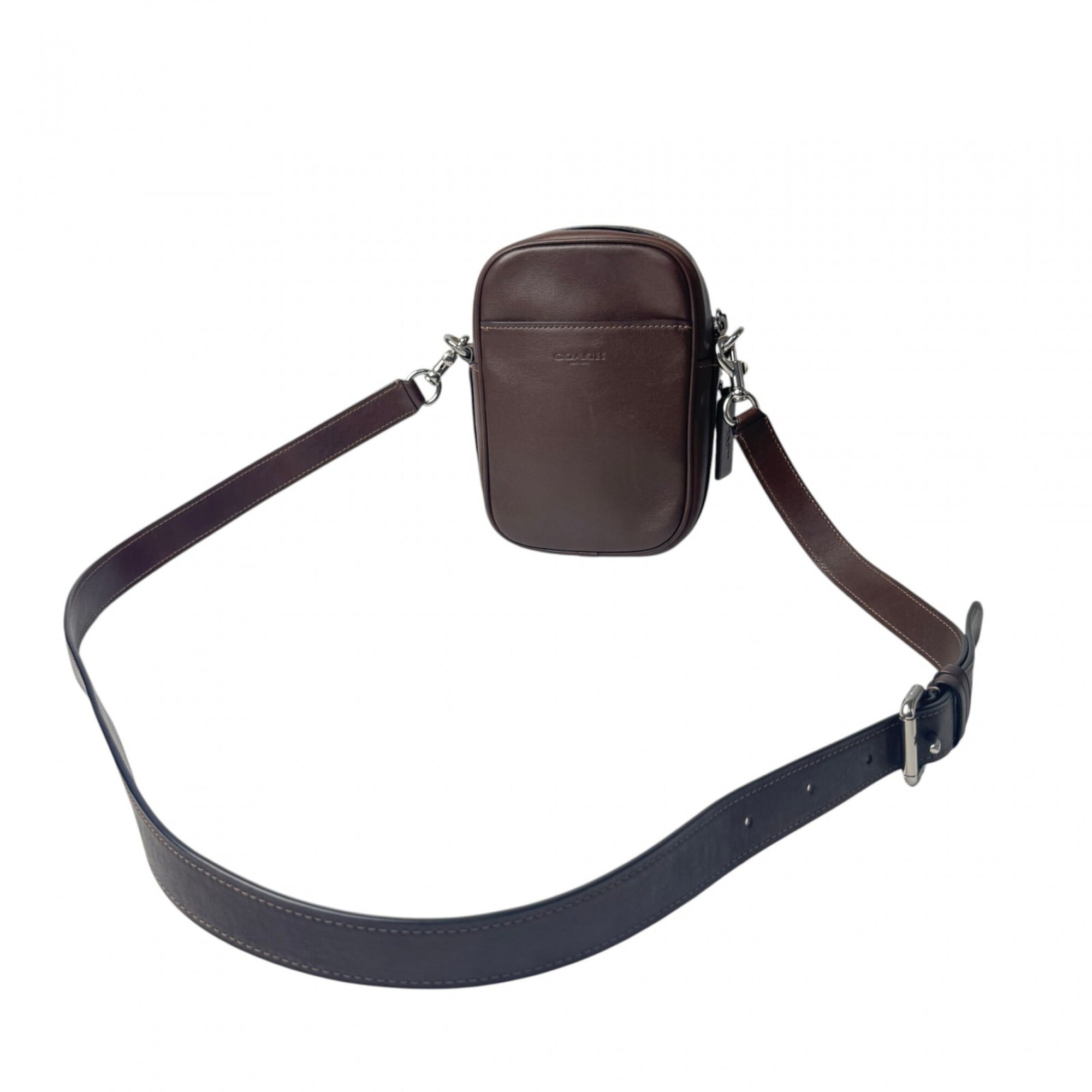 Coach Dark Brown Leather Shoulder Bag (Pre-Owned)