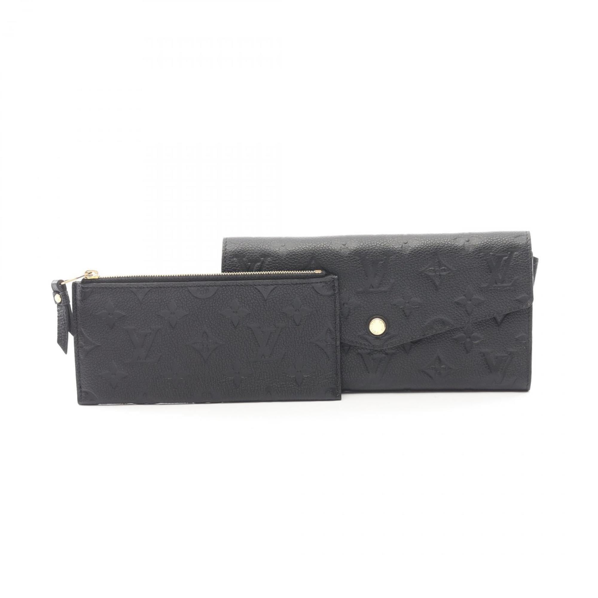 Louis Vuitton Infini Navy Monogram Empreinte Long Wallet (Bi-Fold) (Pre-Owned)