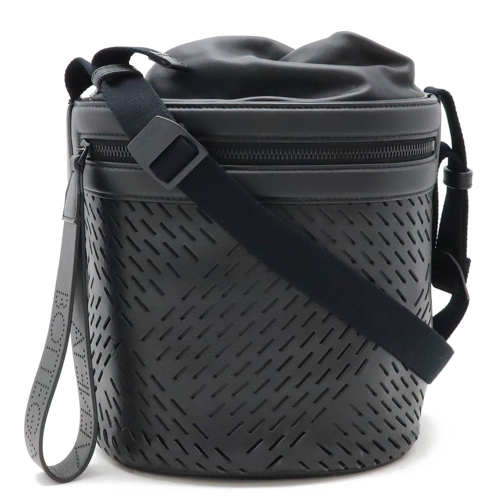 Bottega Veneta Black Leather Shoulder Bag (Pre-Owned)
