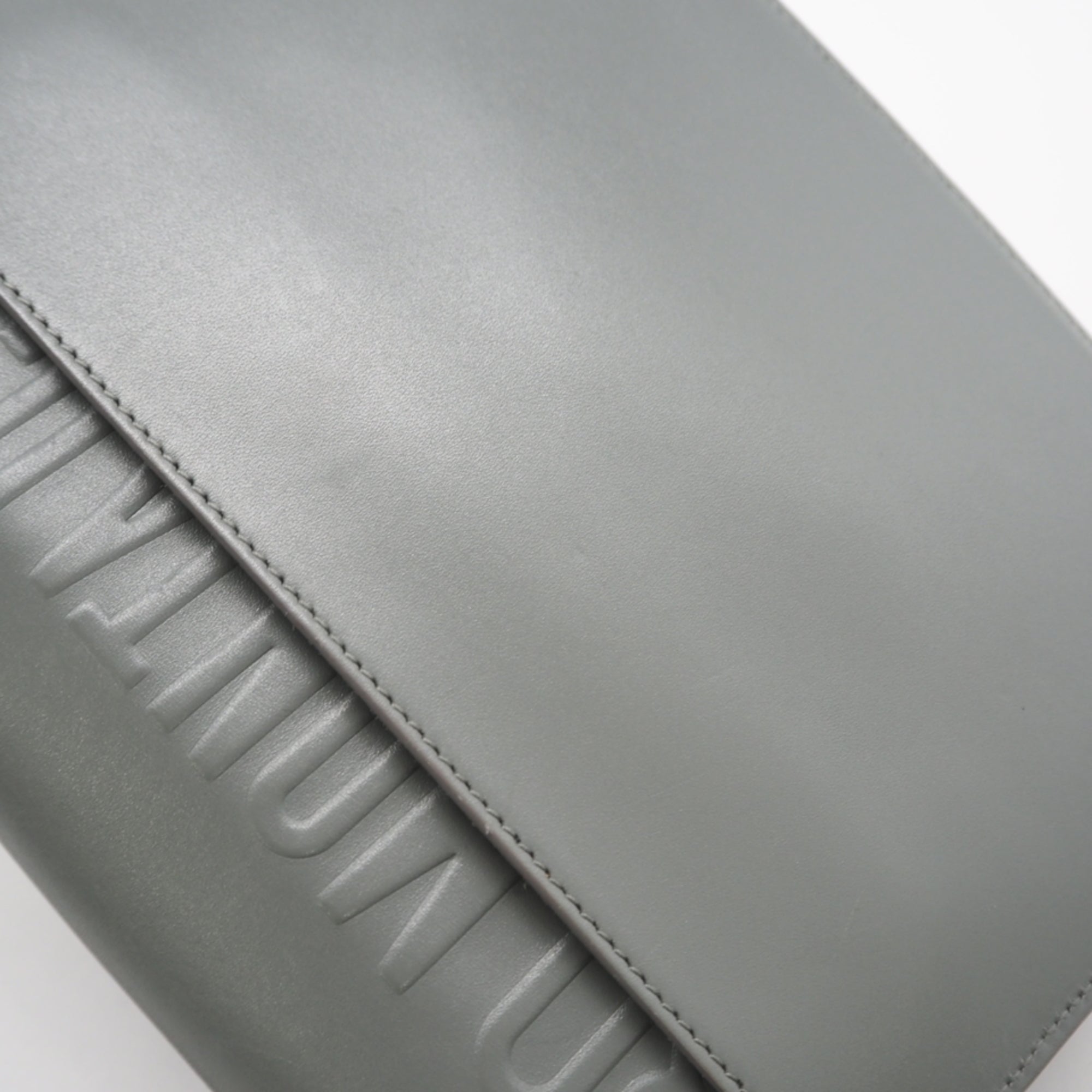 Christian Dior Gray Leather Shoulder Bag (Pre-Owned)