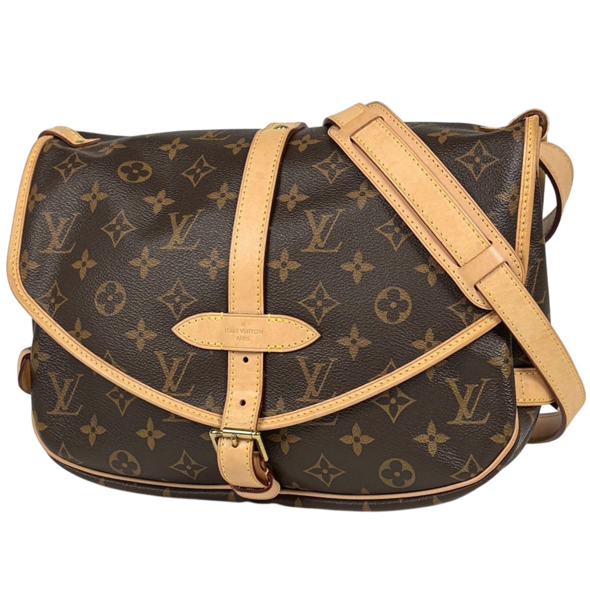 Louis Vuitton Brown Monogram Shoulder Bag (Pre-Owned)