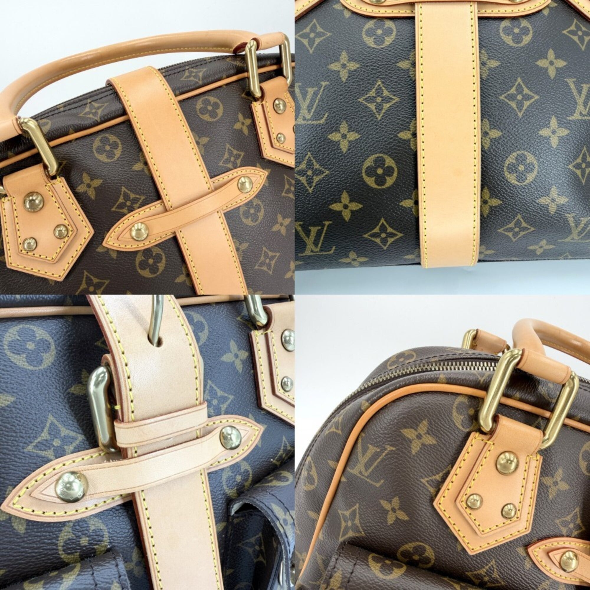 Louis Vuitton Brown Monogram Canvas Handbag (Pre-Owned)