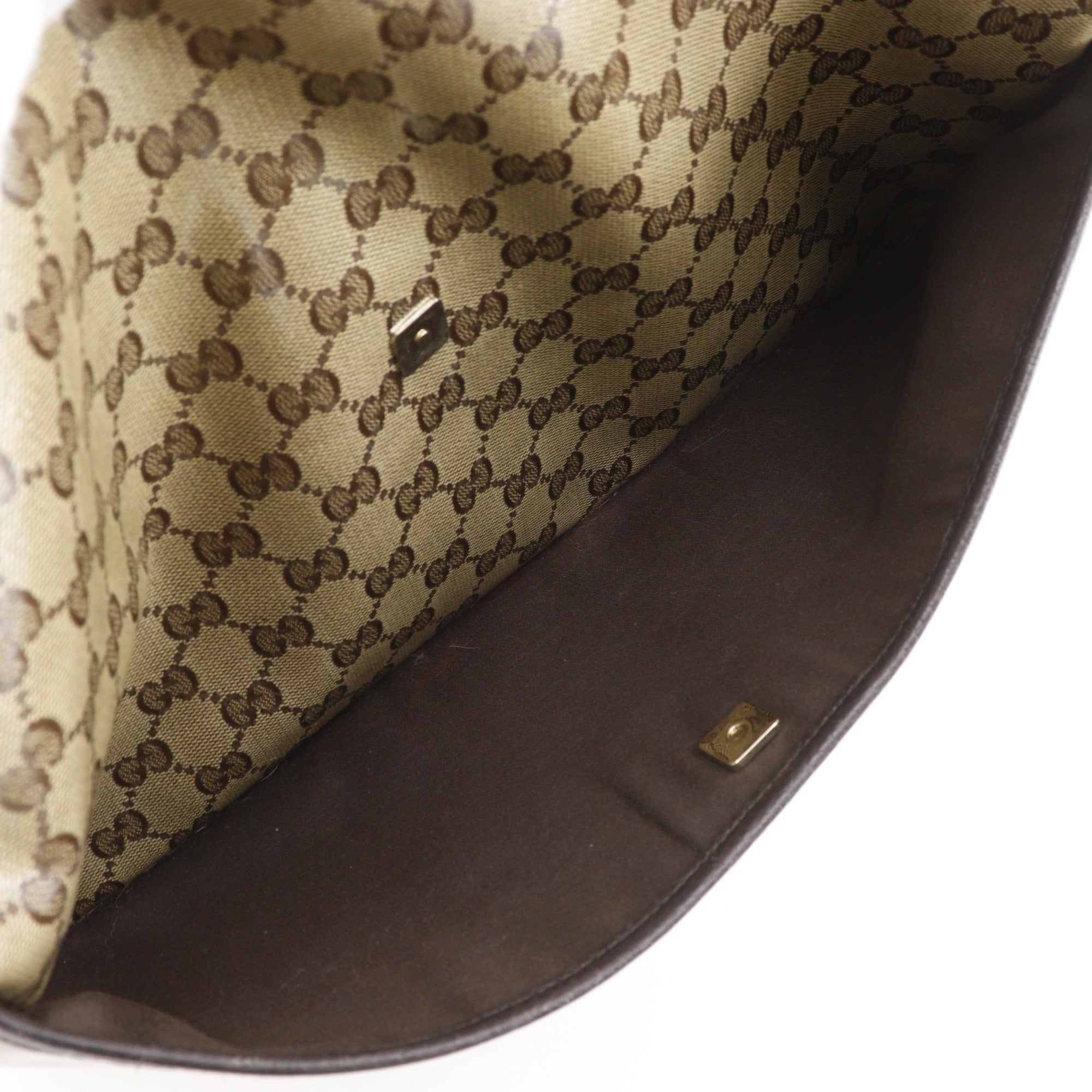 Gucci Gg Crystal Brown Gg Crystal Shoulder Bag (Pre-Owned)