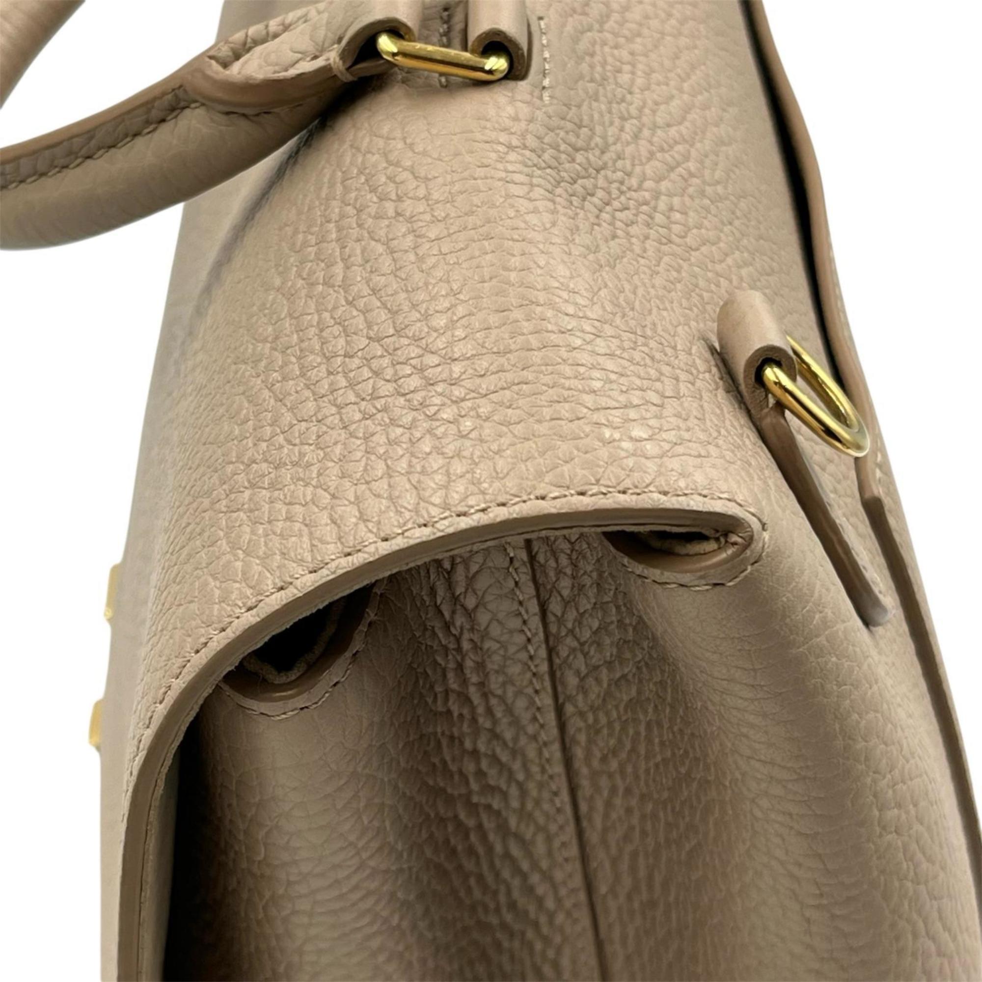 Louis Vuitton Beige Leather Shoulder Bag (Pre-Owned)