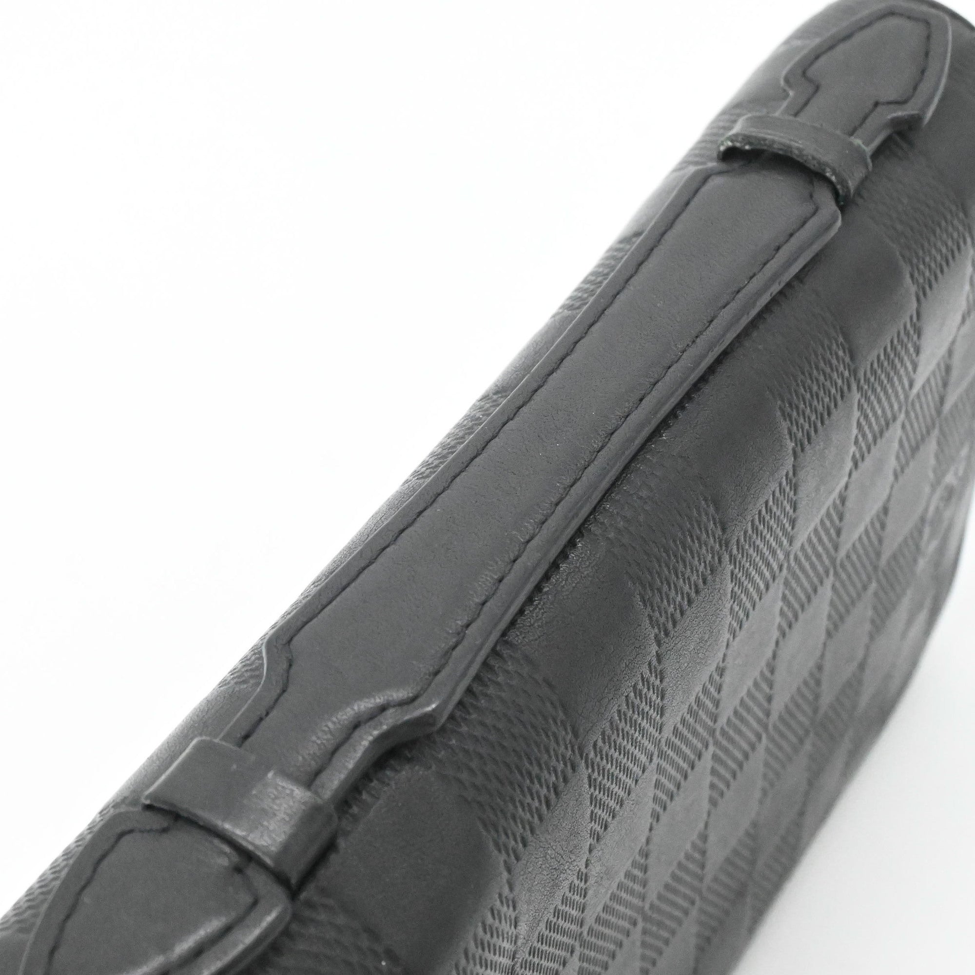 Louis Vuitton Black Damier Infini Long Wallet (Bi-Fold) (Pre-Owned)