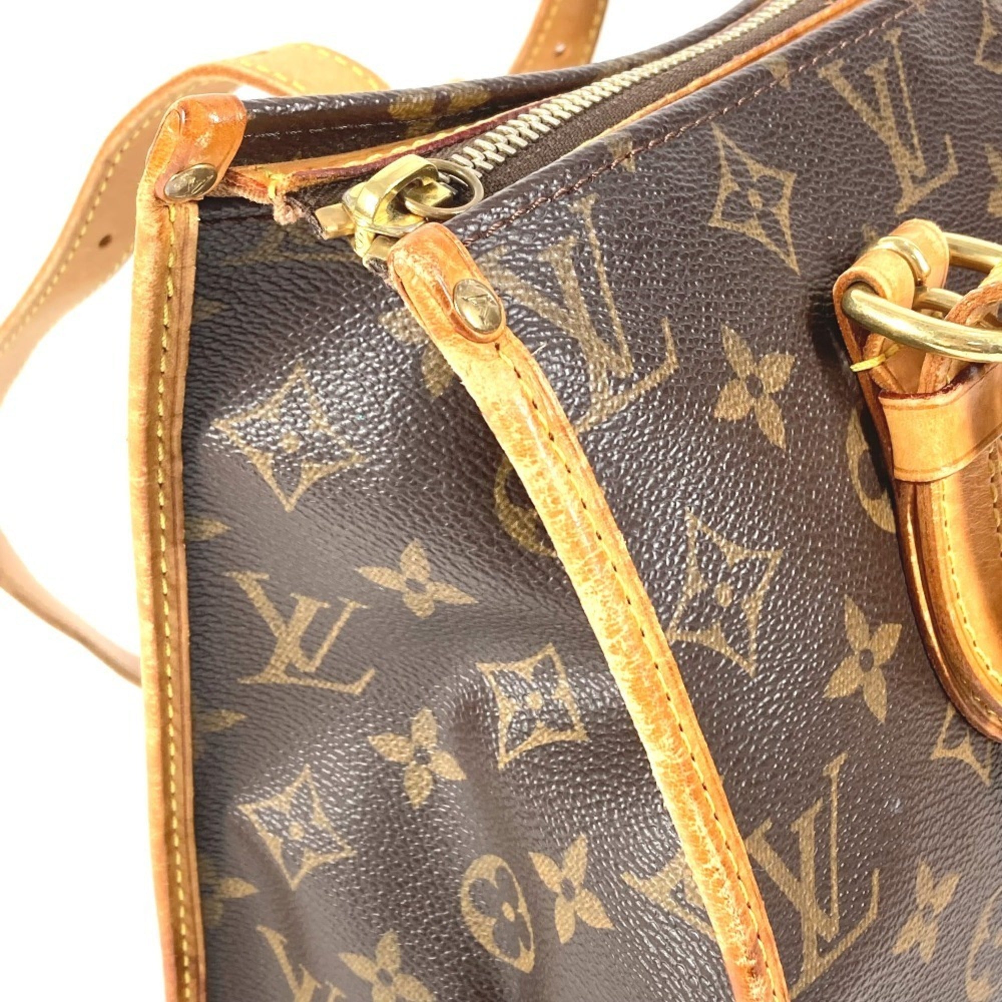 Louis Vuitton Brown Monogram Shoulder Bag Tote Bag (Pre-Owned)