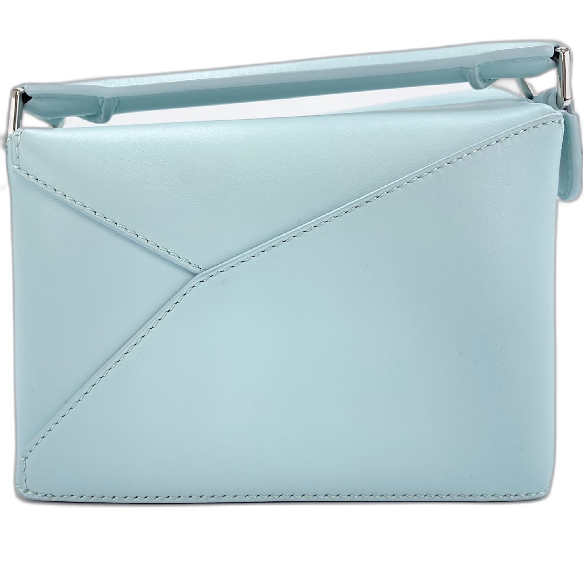 Loewe Blue Leather Handbag (Pre-Owned)