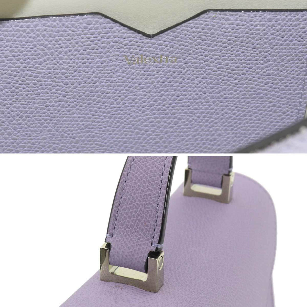 Valextra Purple Leather Handbag (Pre-Owned)