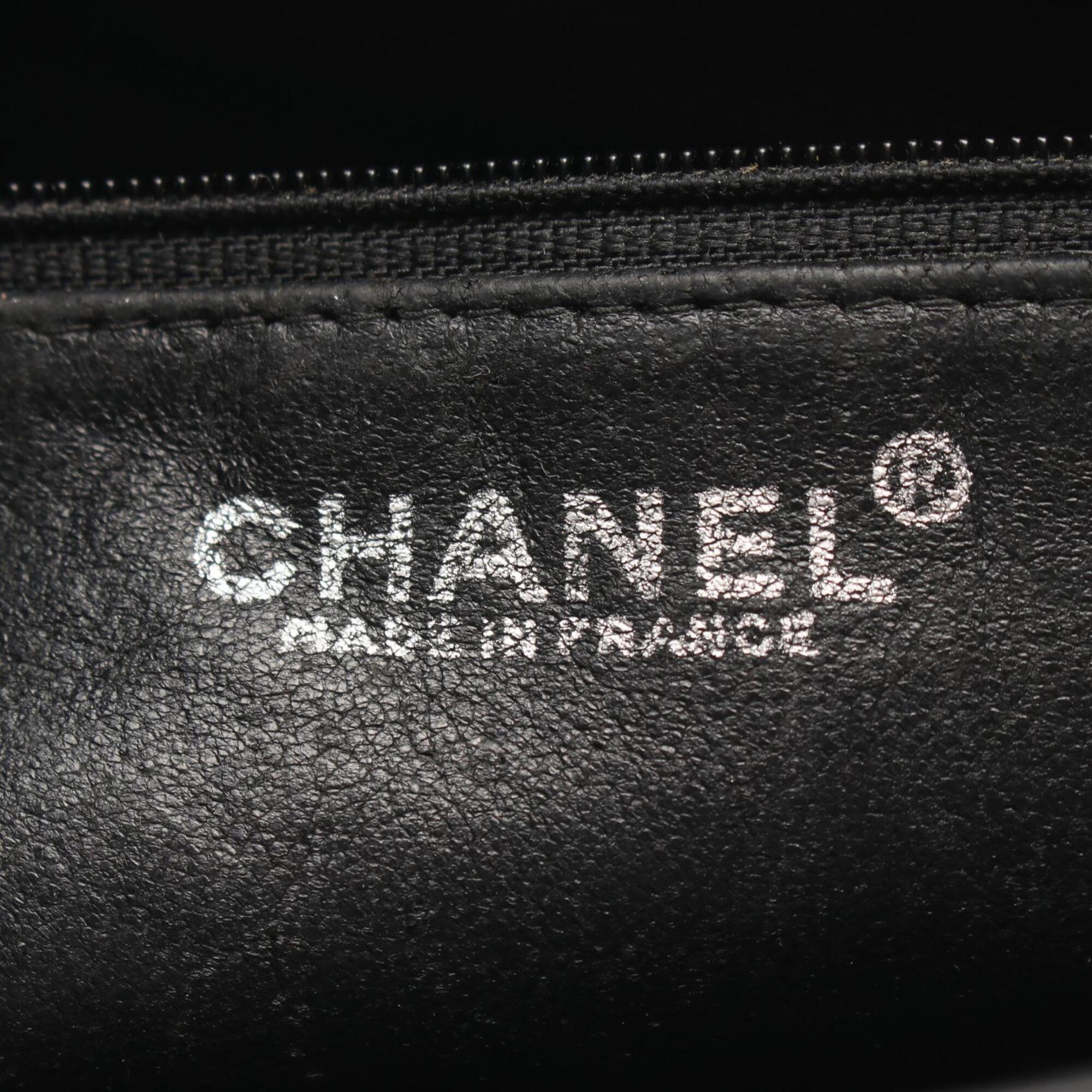 Chanel Black Grained Calfskin Handbag Tote Bag (Pre-Owned)