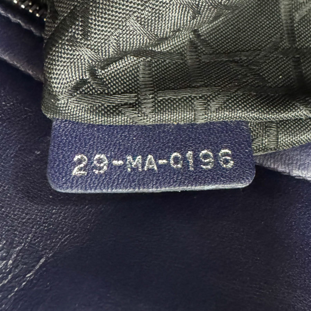Christian Dior Navy Leather Handbag Shoulder Bag (Pre-Owned)