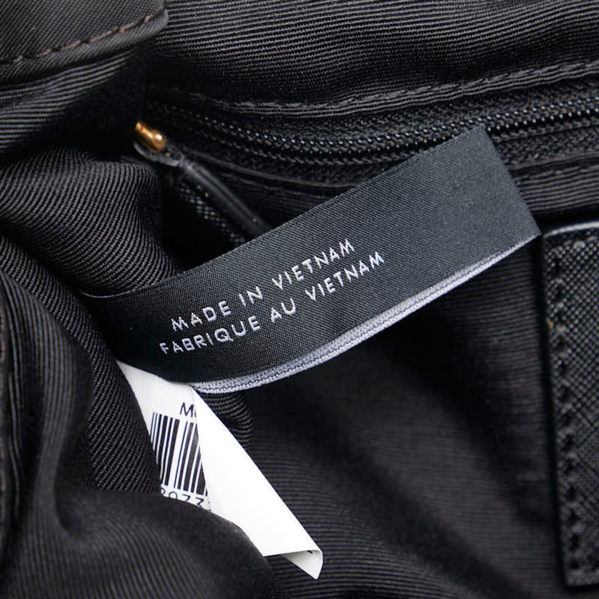 Marc By Marc Jacobs Black Gold Nylon Leather Backpack (Pre-Owned)