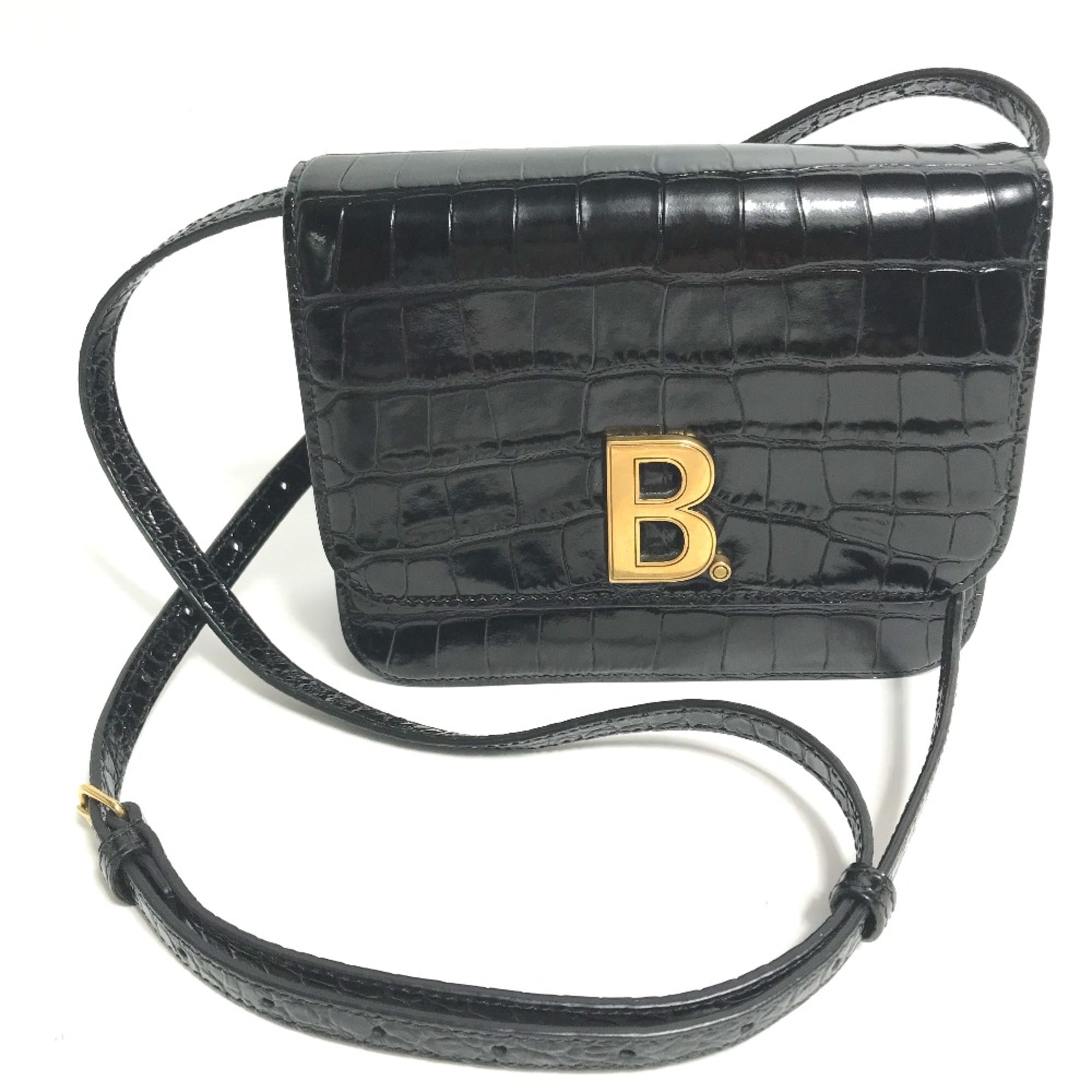 Balenciaga Black Leather Shoulder Bag (Pre-Owned)