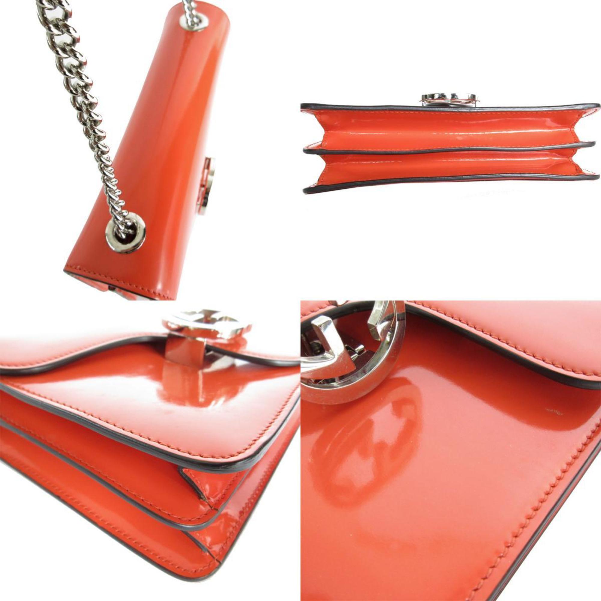 Gucci Orange Leather Shoulder Bag (Pre-Owned)